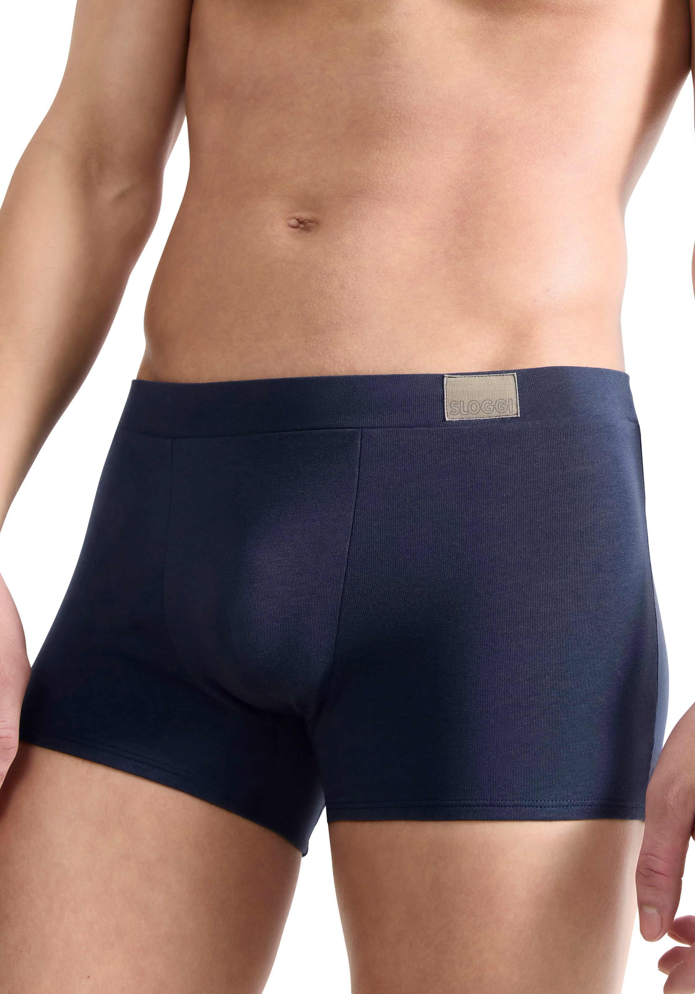 sloggi Hipster »Men GO Natural« Packung, 2er Pack, 2 tlg., Lässig, bequeme Basics, Baumwollmix, Soft-Bund, elastisch, weich