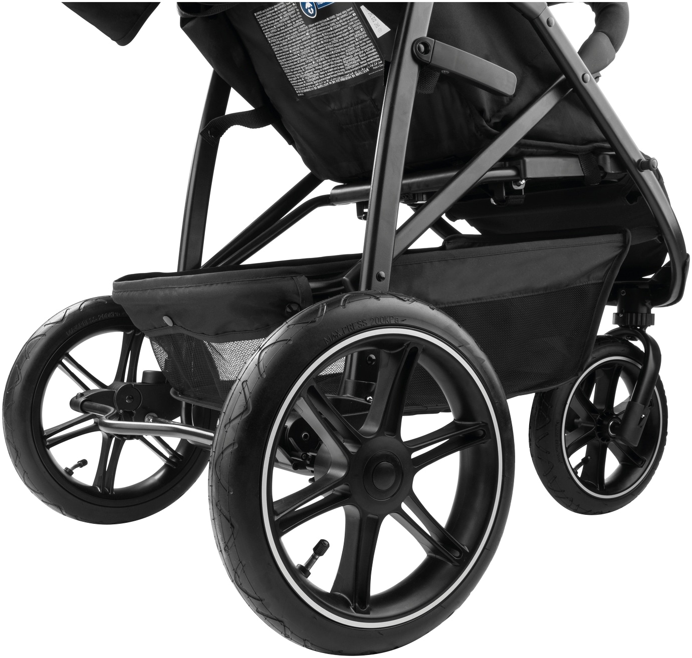 Hauck Poussette pour enfants »Dreiradbuggy, Rapid 3 Air, black« 22 kilos mit schwenk/feststellbarem Vorderrad; Lufträder; bis 22 kg belastbar