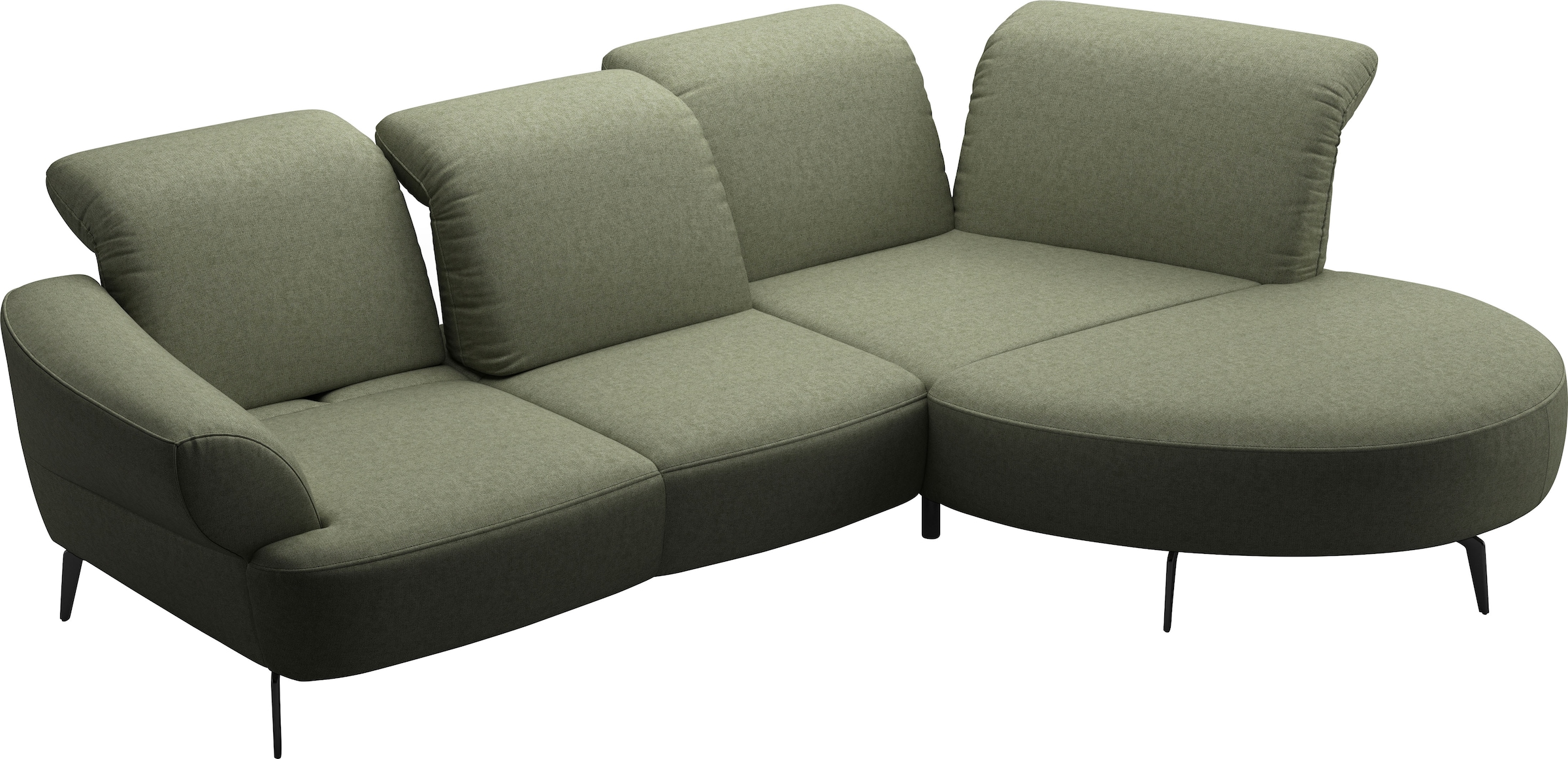 sit&more Ecksofa »Dance, L-Form, inkl. Sitztiefenverstellung« inkl. Click&Seat, optional mit Kopfteilverstellung