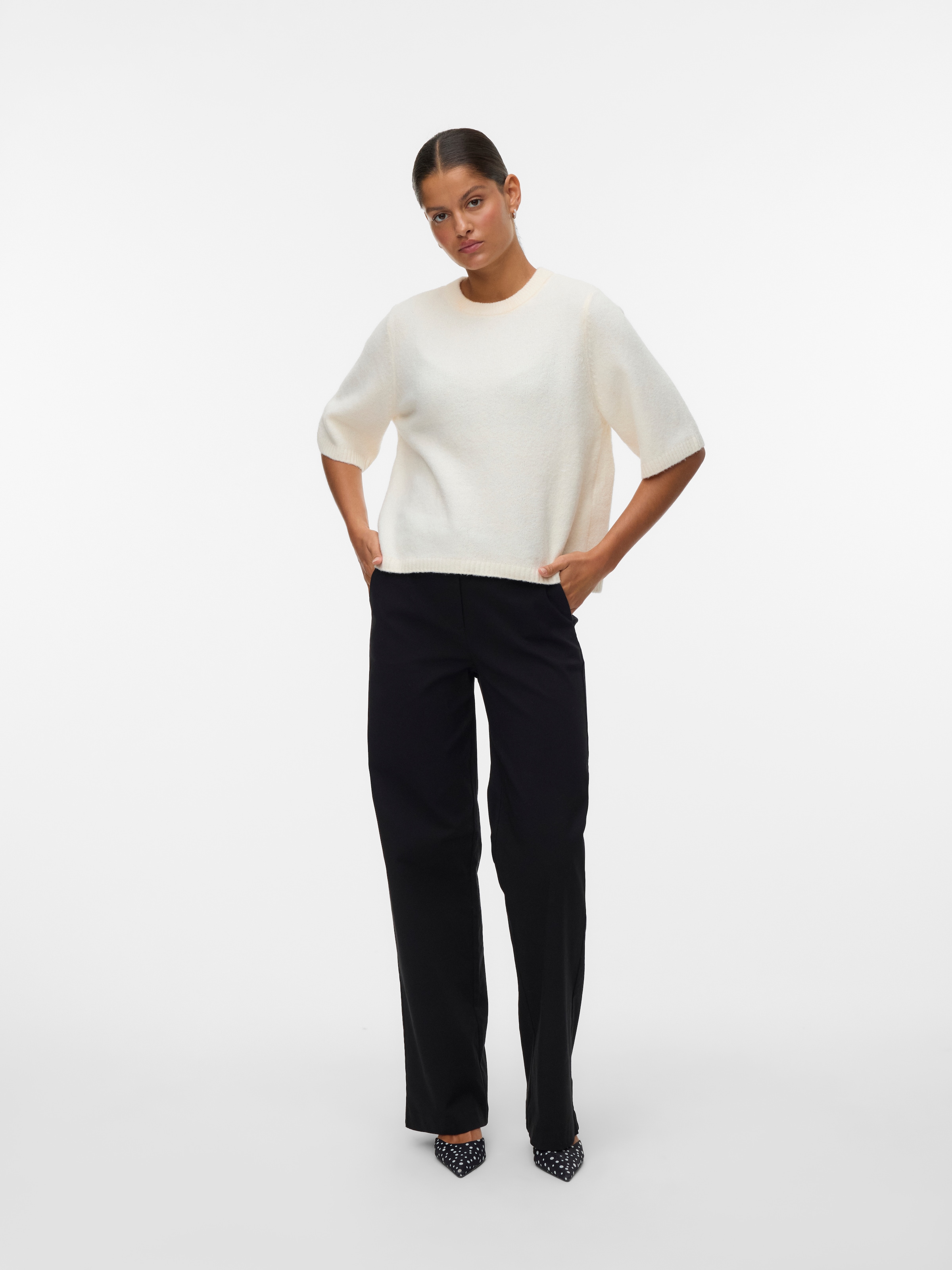 Vero Moda Rundhalspullover »VMBOOM 2/4 O-NK OVERSIZE PULLOVE GA NOOS«