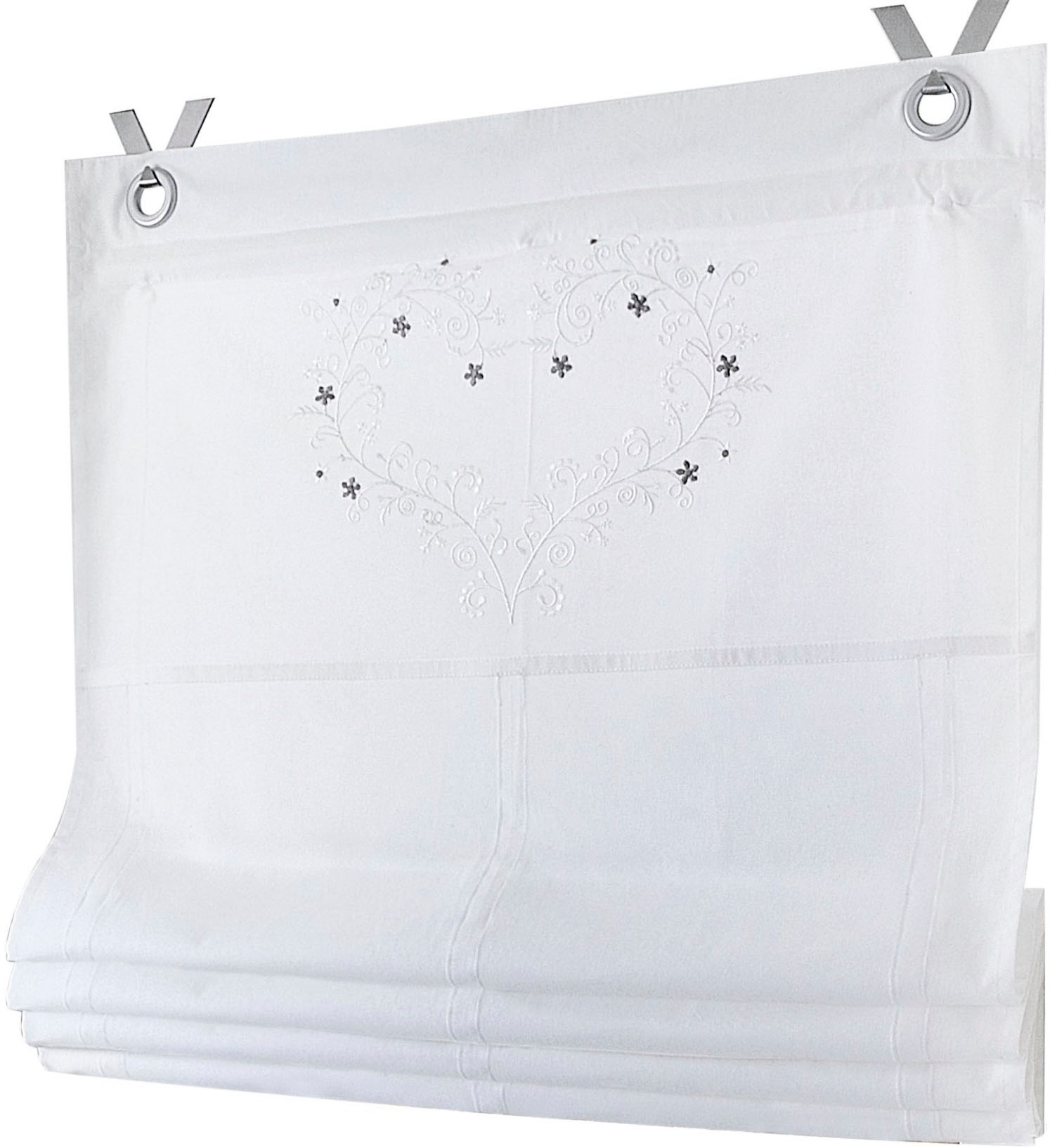 Image of Kutti Raffrollo »Svea«, mit Hakenaufhängung, ohne Bohren, freihängend, mit Ösen, incl. Fensterhaken bei Ackermann Versand Schweiz