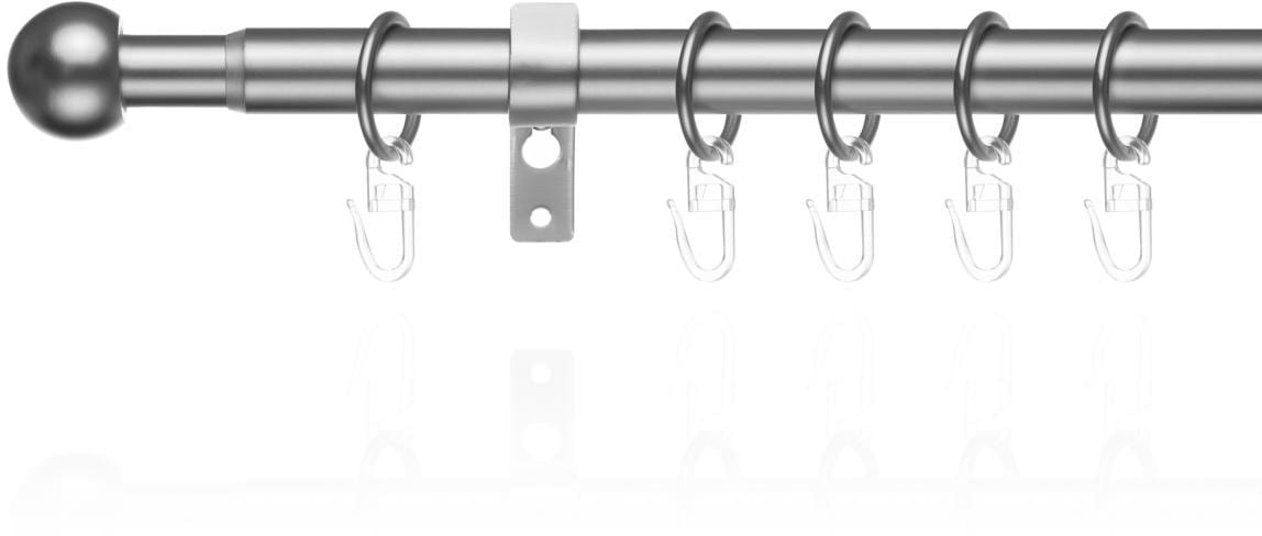 LICHTBLICK ORIGINAL Gardinenstange »Gardinenstange Kugel, 20 mm, ausziehbar,  1 läufig 130 - 240 cm«, 1 läufig-läufig, ausziehbar, Einläufige  Vorhangstange mit Ringen für Gardinen und Stores. jetzt kaufen