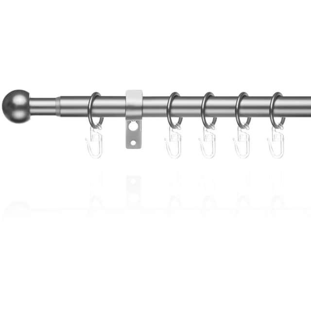 LICHTBLICK ORIGINAL Gardinenstange »Gardinenstange Kugel, 20 mm, ausziehbar,  1 läufig 130 - 240 cm«, 1 läufig-läufig, ausziehbar, Einläufige  Vorhangstange mit Ringen für Gardinen und Stores. jetzt kaufen
