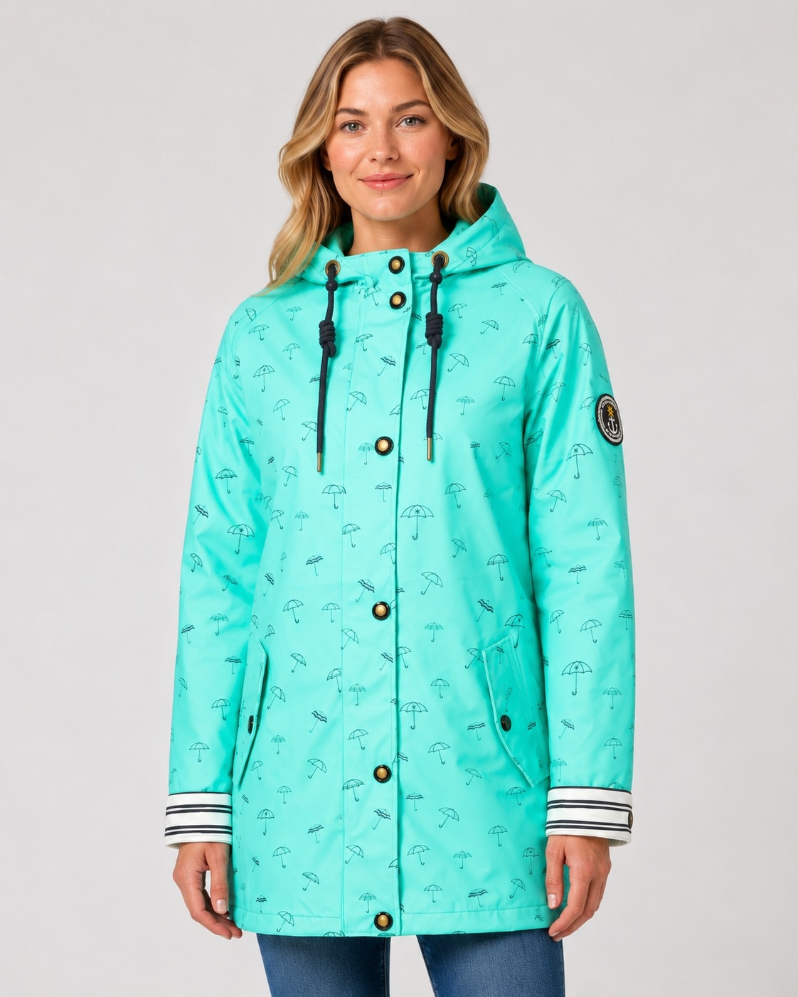 ankerglut Veste de pluie »Friesennerz #ankerglutbucht Regenmantel, Longjacket« également disponible en grandes tailles