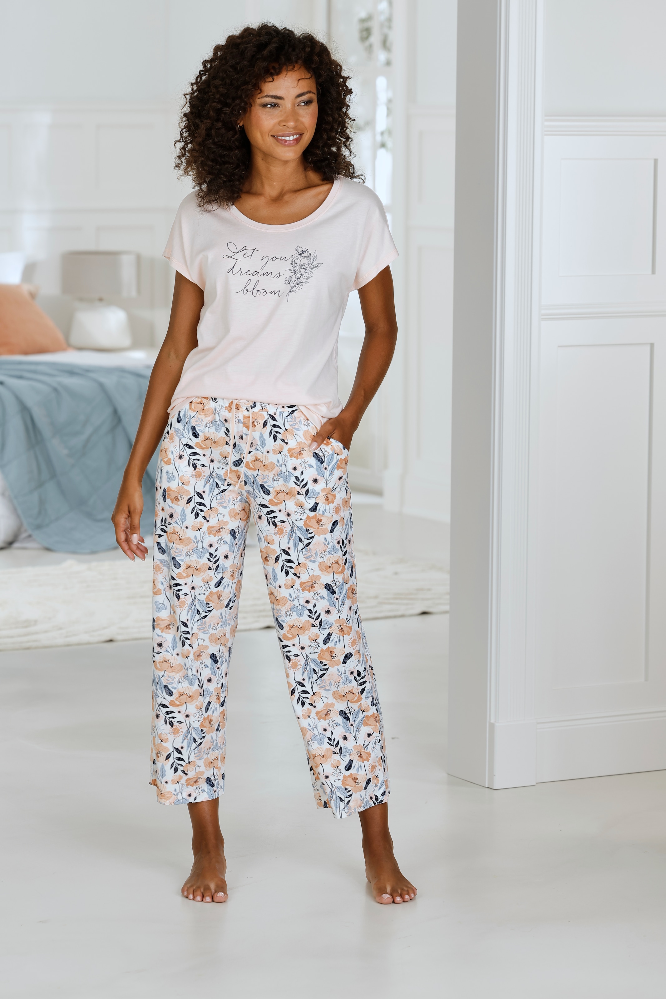 Vivance Dreams Pantalon de pyjama  mit schönem Allover-Druck