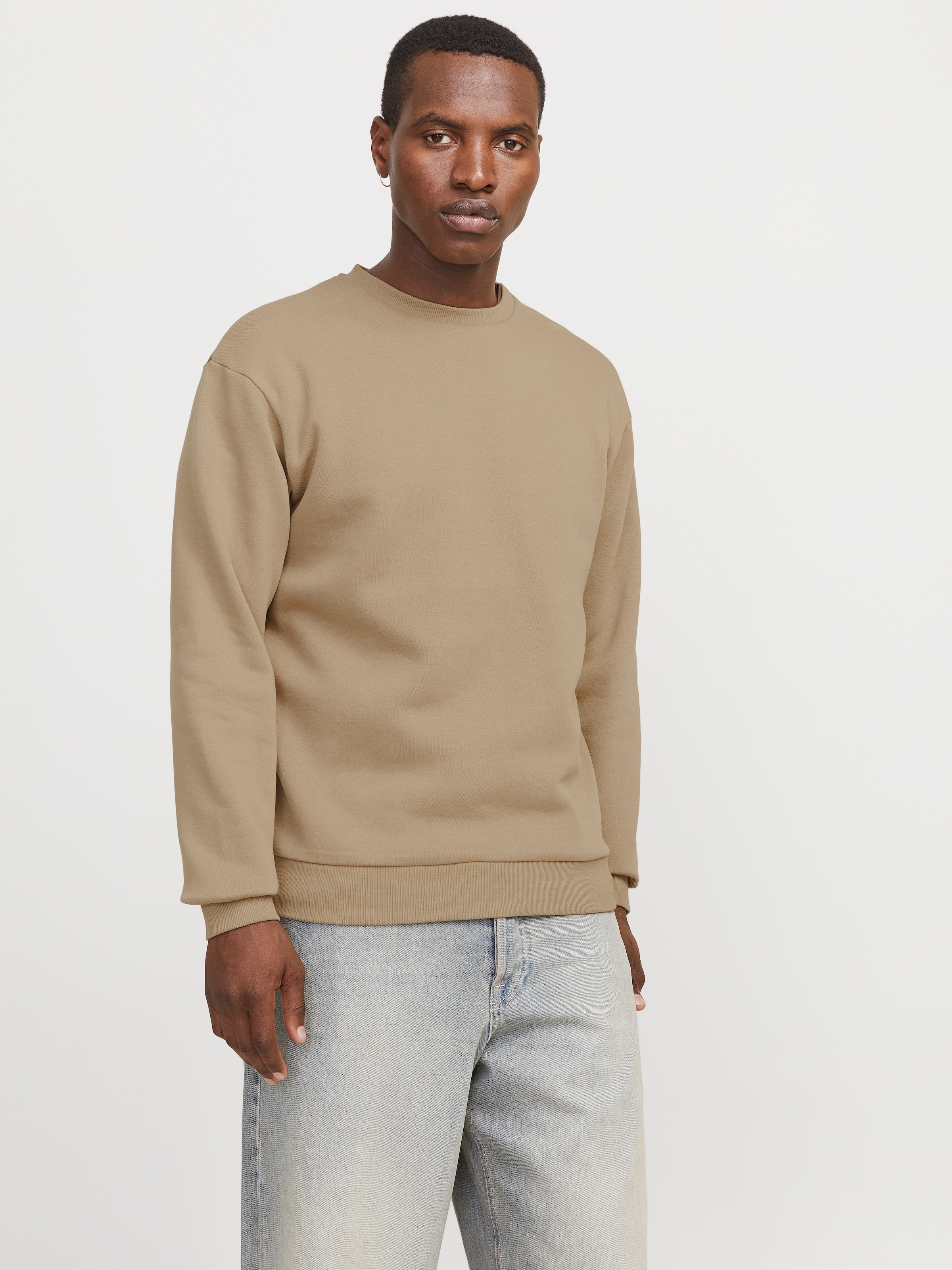 Jack & Jones Sweatshirt »JJEBRADLEY SWEAT CREW NOOS«, mit Rippbündchen