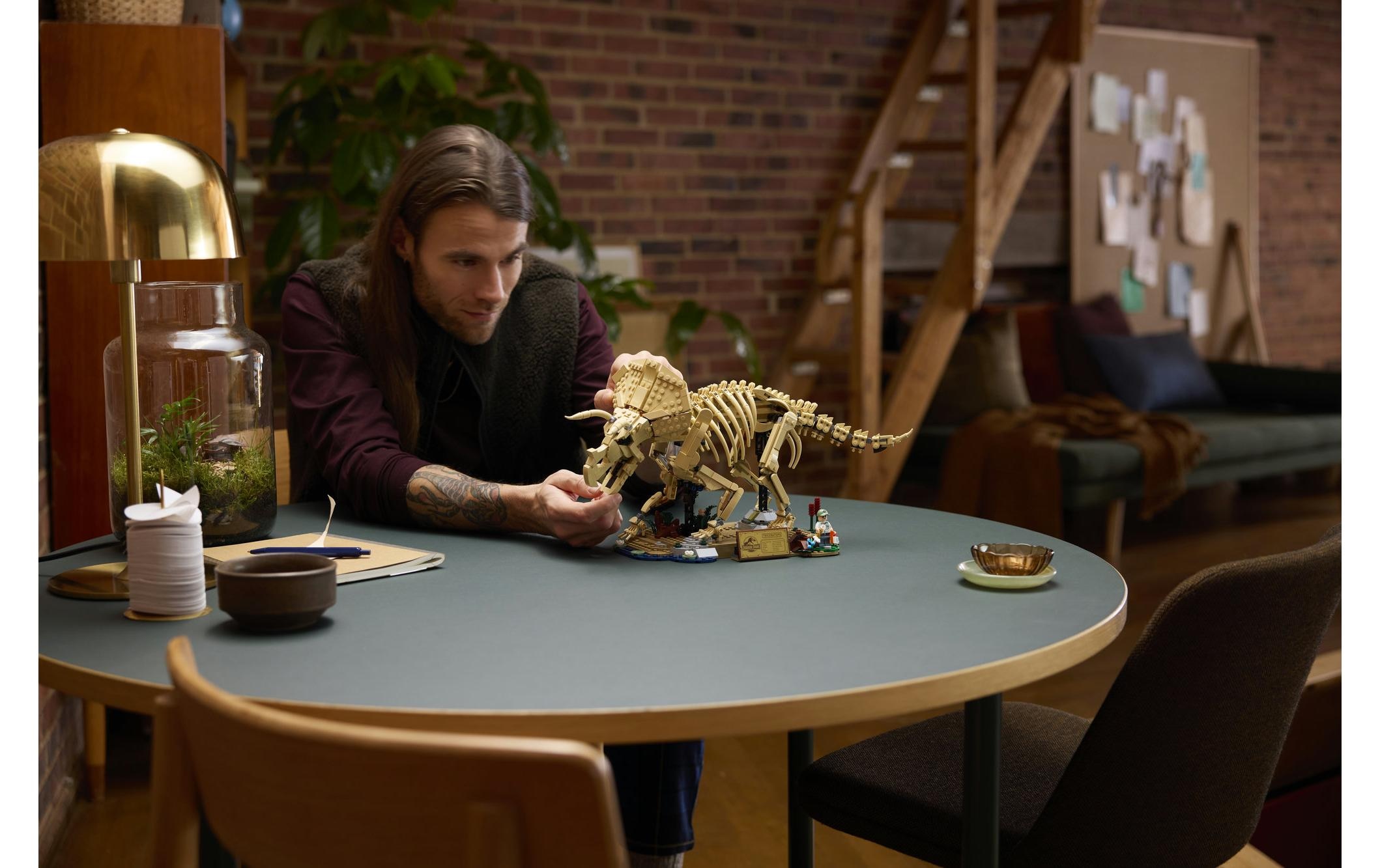 LEGO® Konstruktionsspielsteine »Dinosaurier-Fossilien: Triceratops (77985), LEGO Jurassic World« Made in Europe
