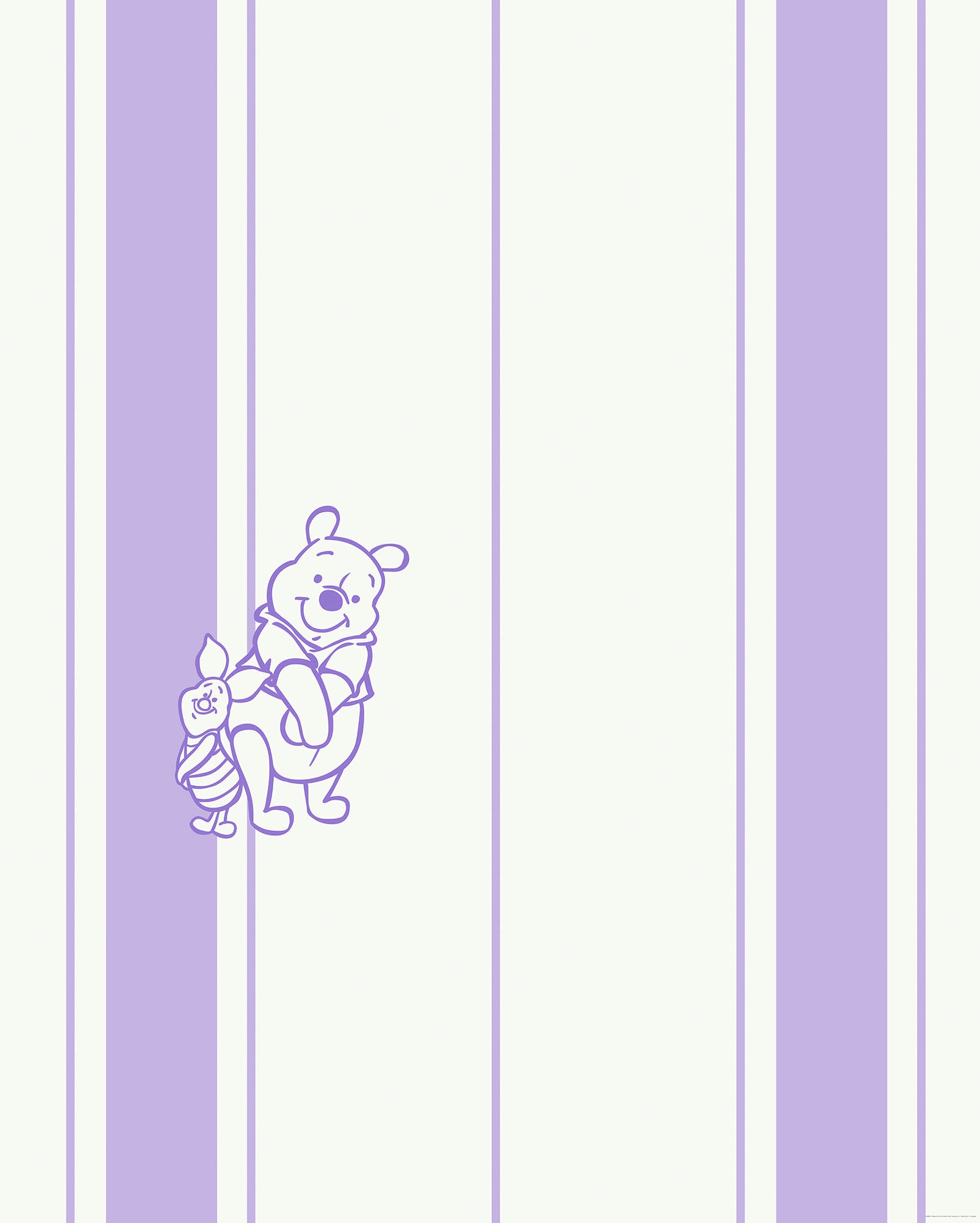 Image of Komar Vliestapete "Digitaldruck Vlies - Winnie the Pooh Gentle - Grösse 200 x 250 cm" bedruckt glatt Kinderzimmer