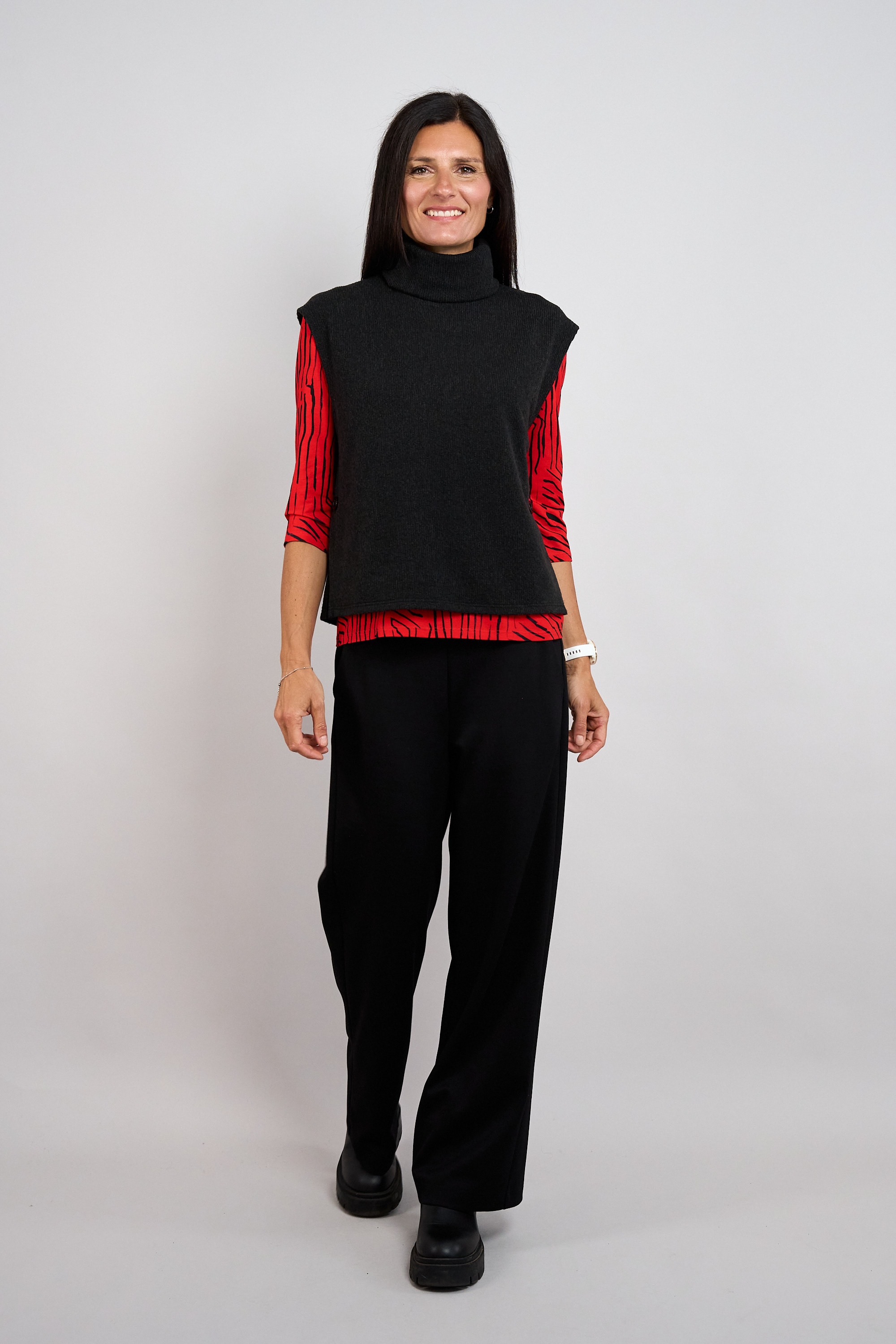 Seidel Moden Pull-over avec col roulé / col rond / FABRIQUÉ EN ALLEMAGNE