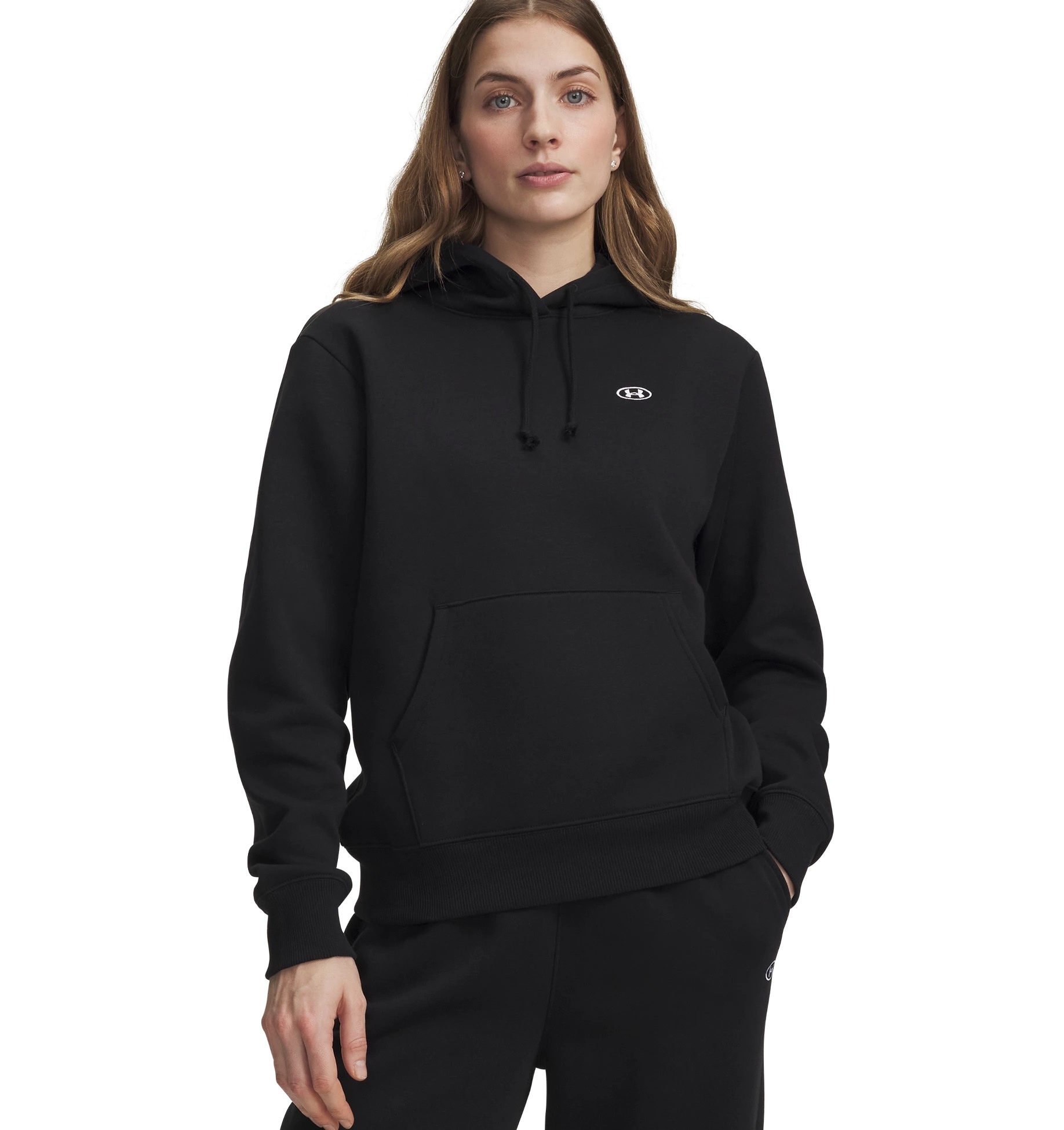 Image of Under Armour Kapuzensweatshirt "RIVAL FLC HOODIE", sportlicher Look, aus Baumwolle und Polyester, unkomplizierter Schnitt