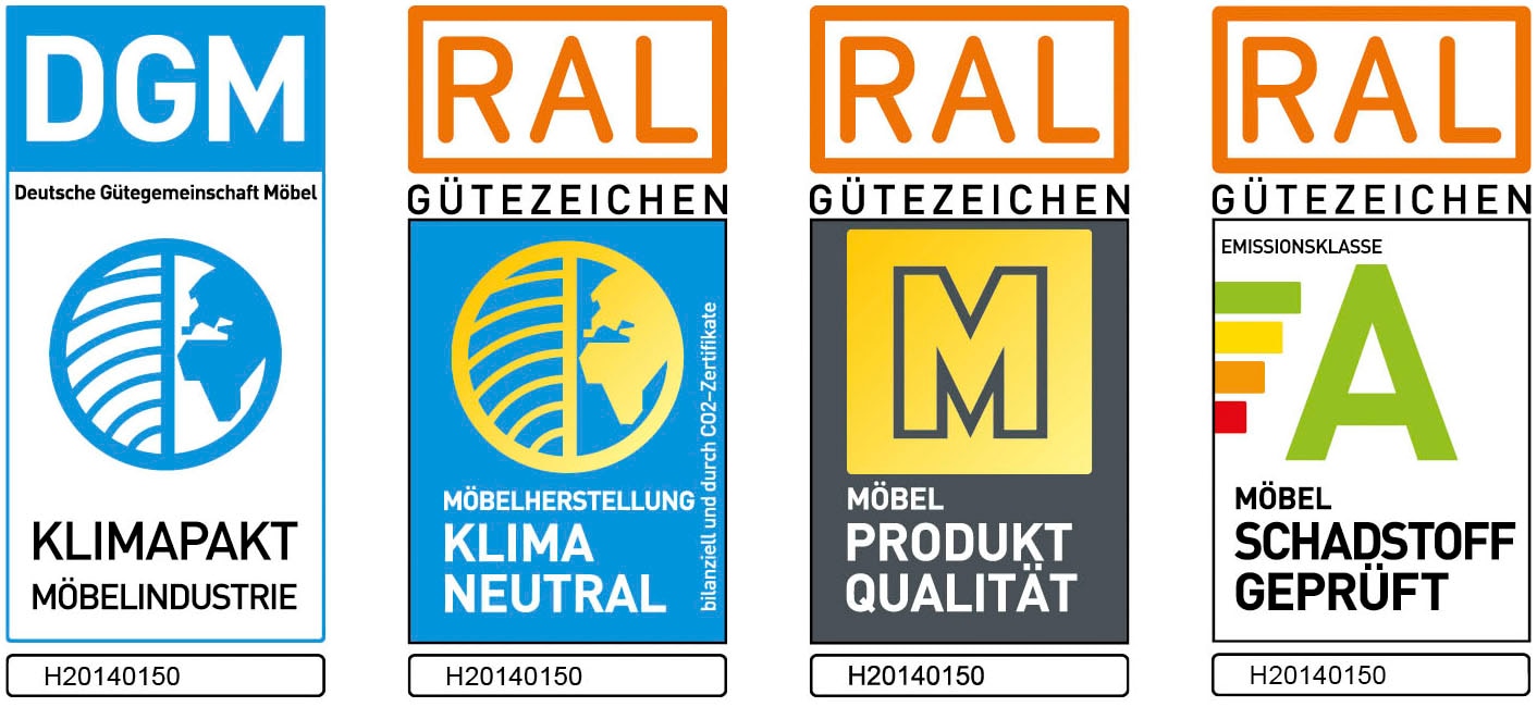 Musterring Canapé Big »LUCIA« in vielen Qualitäten und 4 unterschiedlichen Nähten, 2,5-Sitzer