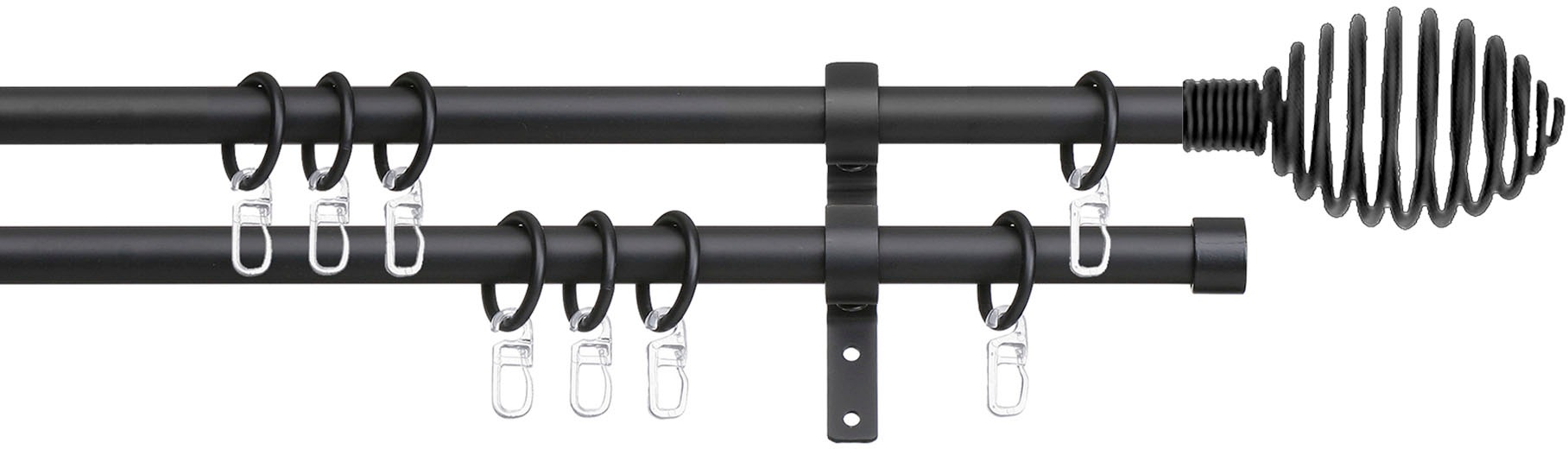 Image of indeko Gardinenstange »Pisa«, 2 läufig-läufig, Fixmass bei Ackermann Versand Schweiz