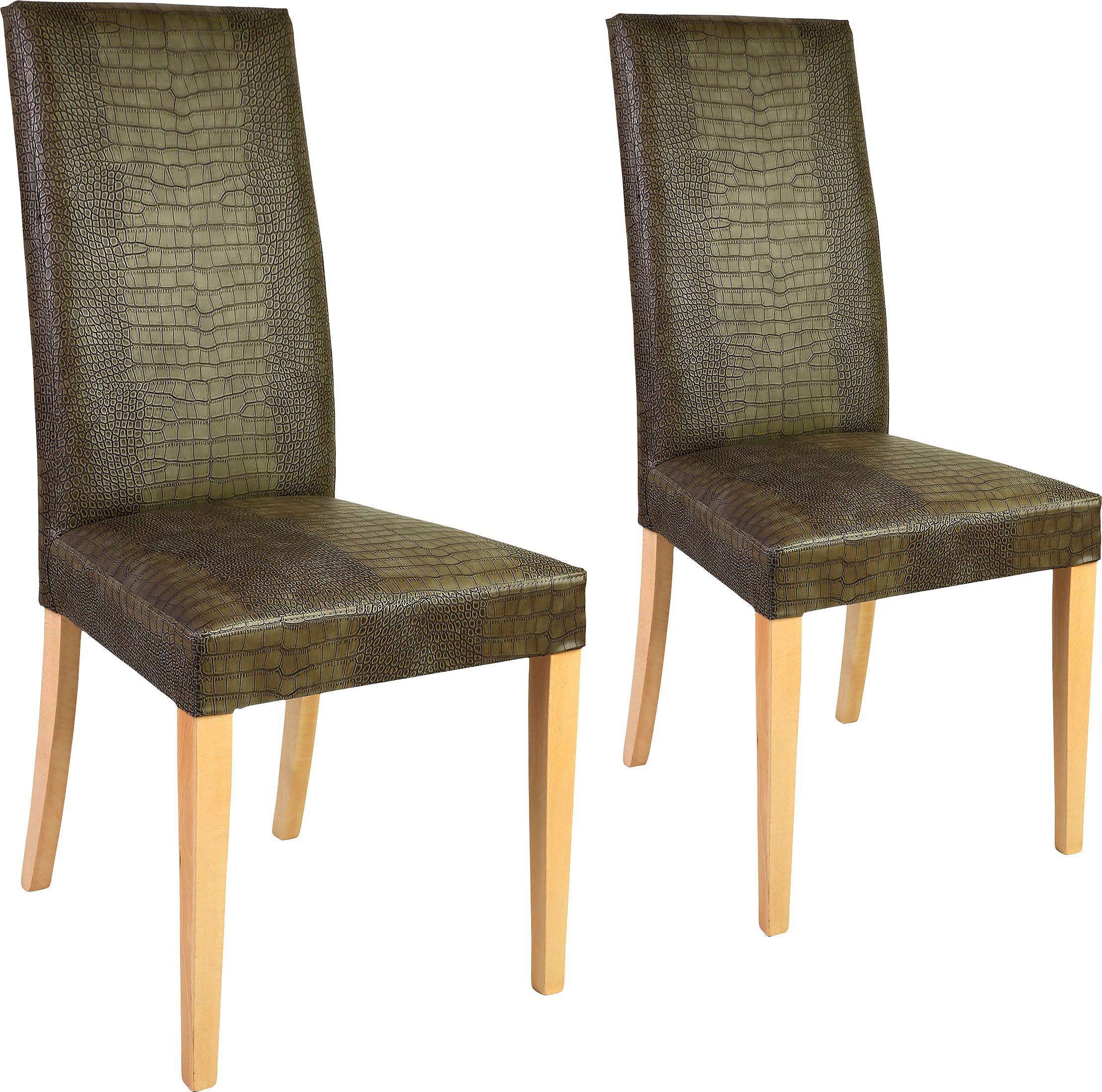 Image of Home affaire Polsterstuhl »Java«, (Set), 2 St., Kunstleder, Kunstlederbezug mit Animalprägung bei Ackermann Versand Schweiz