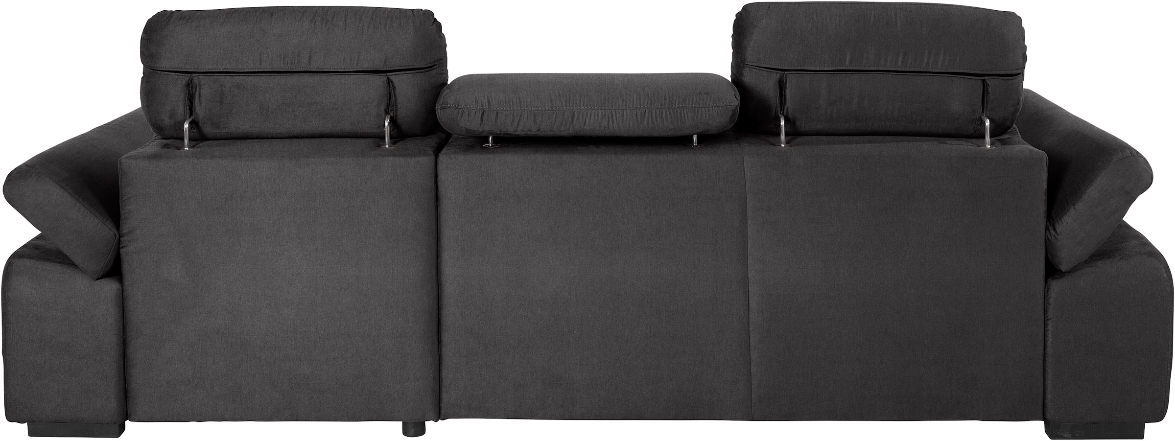 COTTA Ecksofa »Lola L-Form mit Kopfteilfunktion & Hocker«, (Set, mit Hocker), wahlweise mit Bettfunktion, Bettkasten & Armteilverstellung