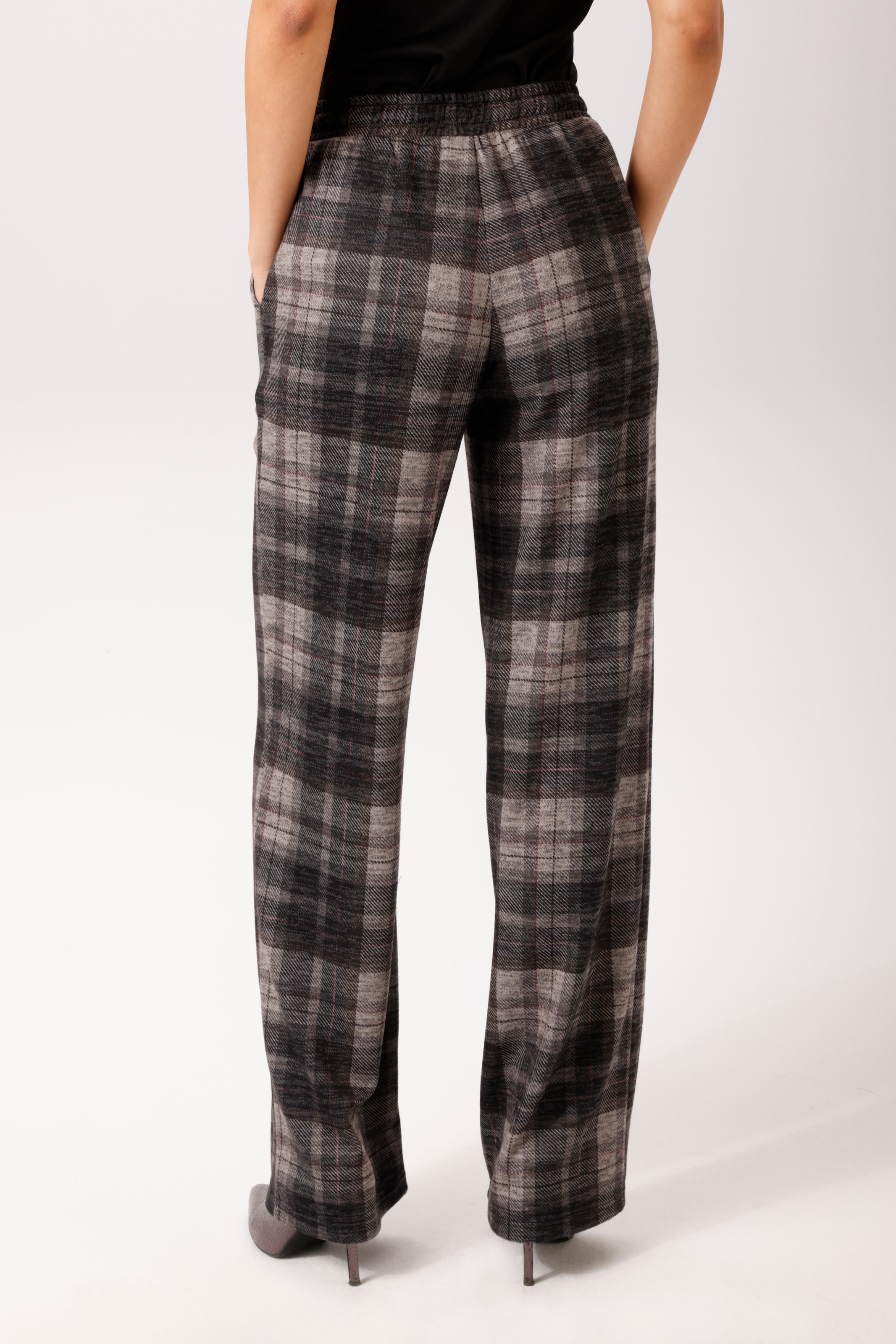 Aniston CASUAL Pantalon à enfiler  à carreaux tendance - NOUVELLE COLLECTION