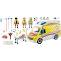 Playmobil® Konstruktions-Spielset »Rettungswagen mit Licht und Sound (71202), City Life«, mit Licht und Soundmodul