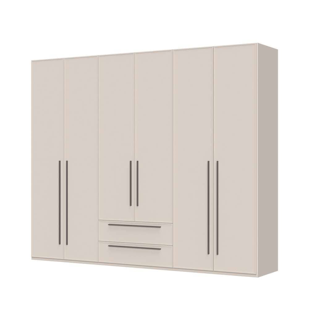 Image of GOODproduct Drehtürenschrank "Opera mit oder ohne Kranz inkl. LED-Bel.,B 227,272,317 oder 362 cm" Schubkästen, UV lackiert, Soft Close Funktion, Höhenverstellbare Füsse