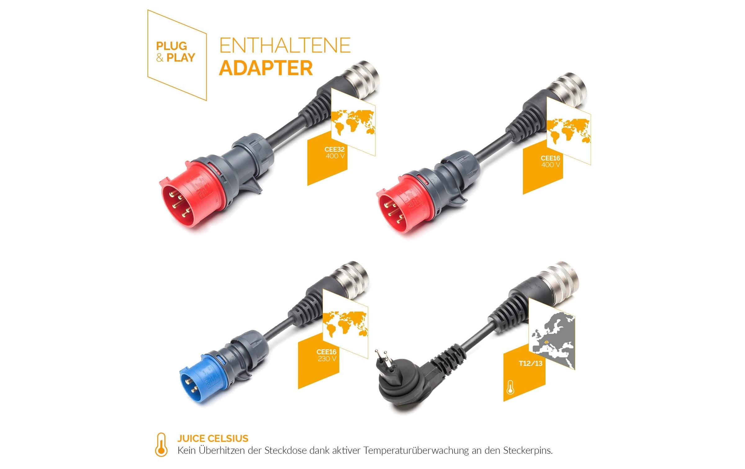 Elektroauto-Ladestation »Juice Technology JUICE BOOSTER 2 Swiss Traveller Set«