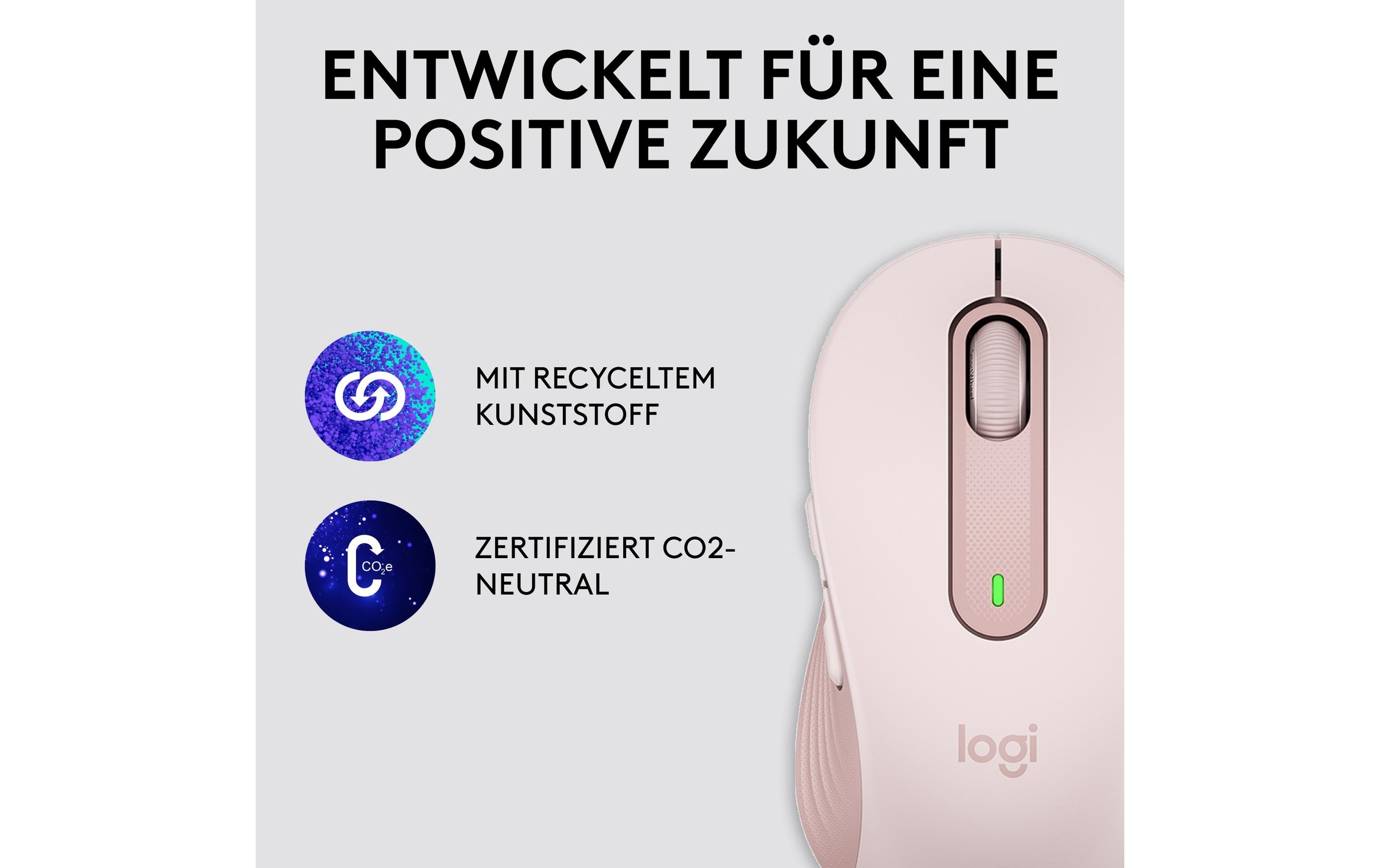 Logitech Maus »Signature M650 Rosa«, kabellos
