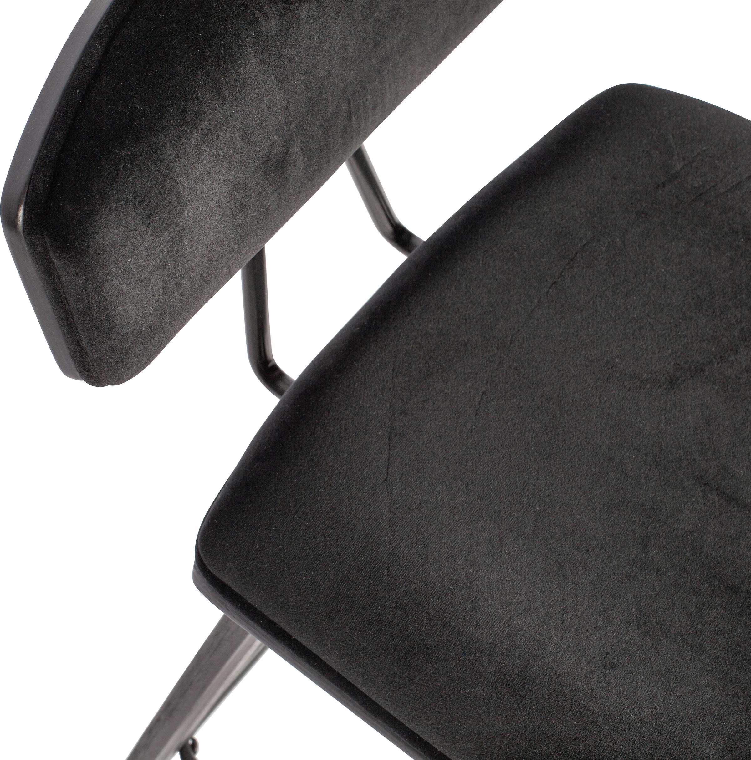 WOOOD Barhocker »Senn« 2 Stk. tlg. Sitzfläche aus Samt, H 94 cm x B 41 cm
