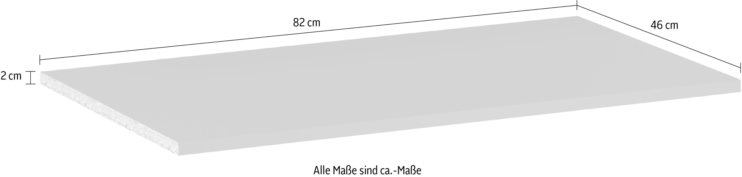 INOSIGN Einlegeboden »Estepona«, (3 St.), Einlegeboden 3er Set in Anthrazit - Für den Kleiderschrank 15255557
