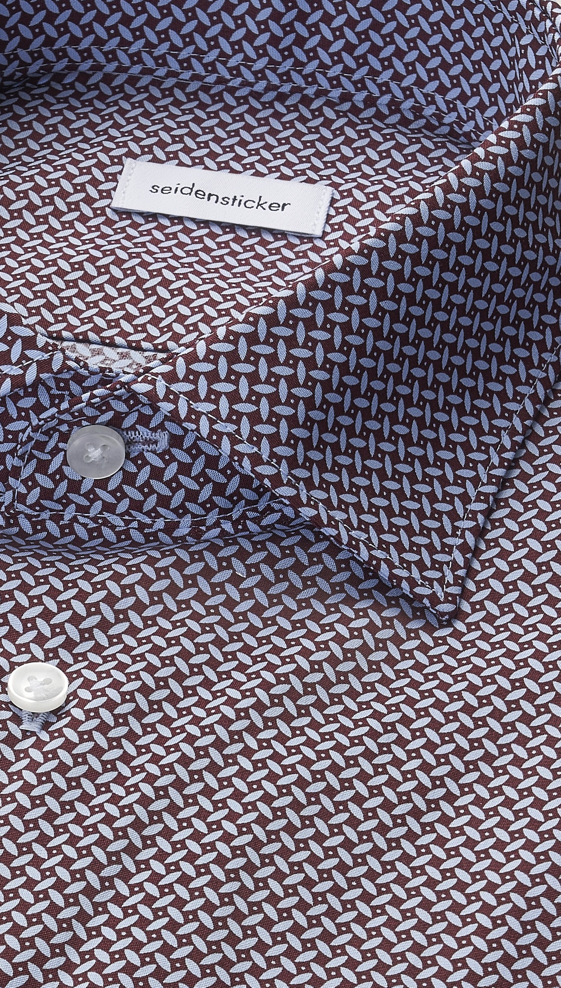 seidensticker Businesshemd »Schwarze Rose« Slim 1/1 Kentkragen Geometrische Muster