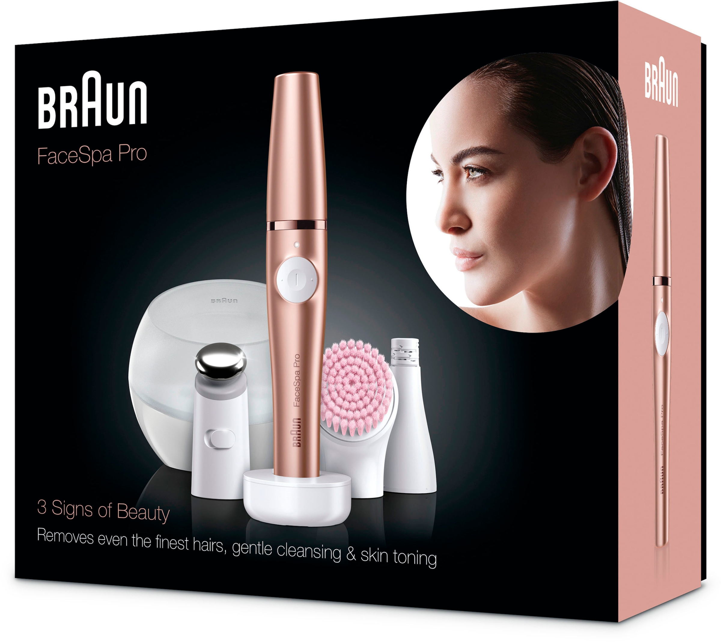 Braun Epilierer »FaceSpa Pro 921«, 2 St. Aufsätze, All-in-One Beauty-Gerät zur Gesichts-Epilation