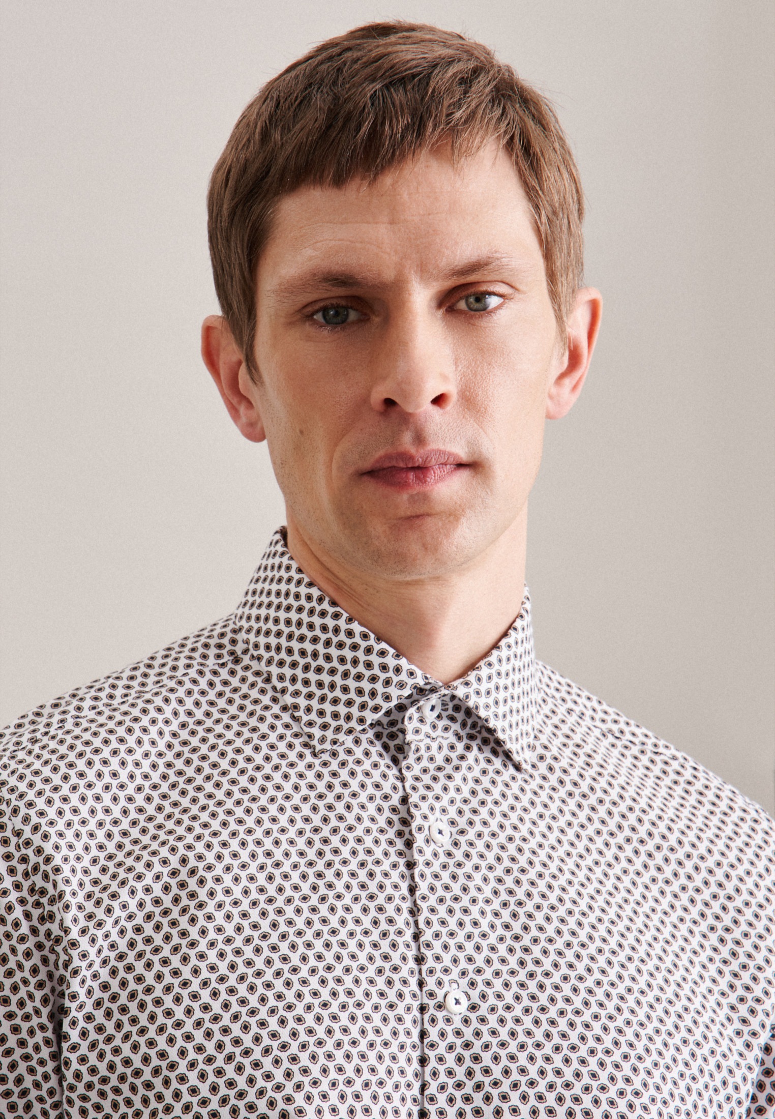 seidensticker Businesshemd »Slim« Slim 1/1 Kentkragen Druck