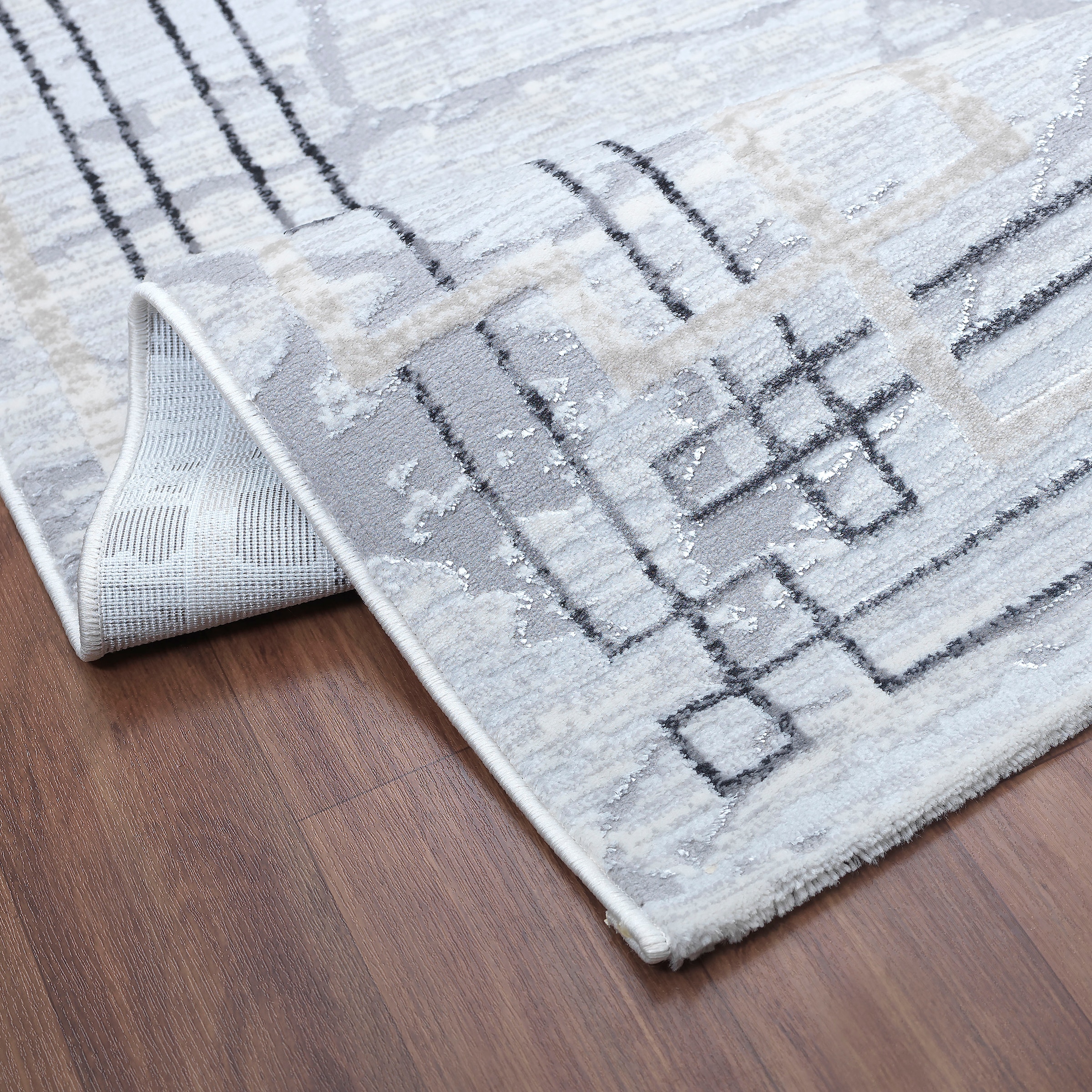 Sanat Tapis »Harmony 3214« Rectangulaire 12 mm Höhe abstrakter Kurzflorteppich, Wohnzimmer, auch als Läufer