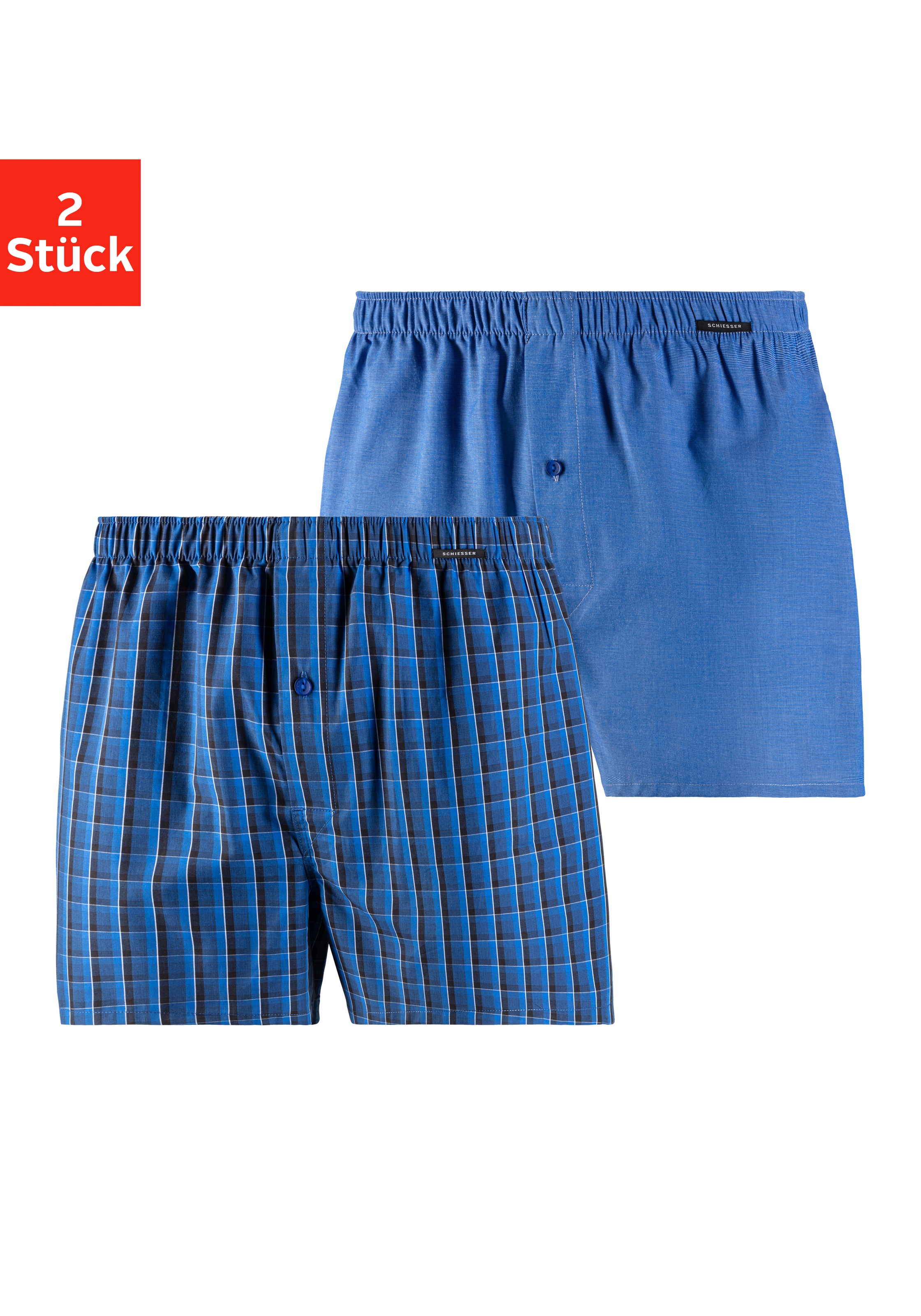 Image of Schiesser Webboxer, (2 St.), gewebte Qualität bei Ackermann Versand Schweiz