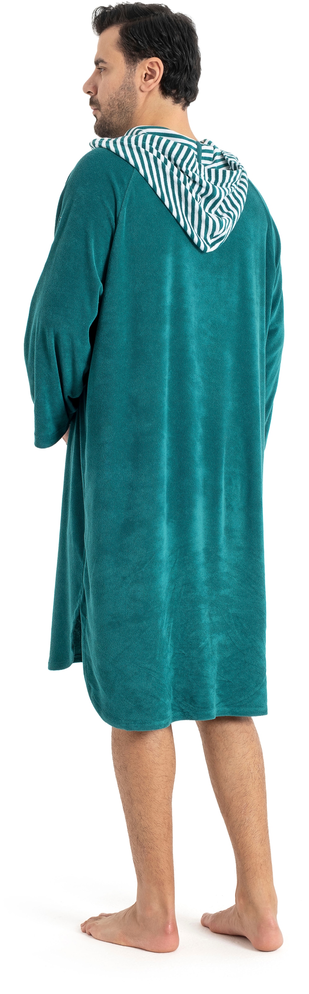 KangaROOS Badeponcho »Dalia Surfponcho, ideal für Sauna, Spa & im Urlaub« 1 Stk. weich, Uni-Farben mit Streifen, leicht, Unisex, für Damen und Herren