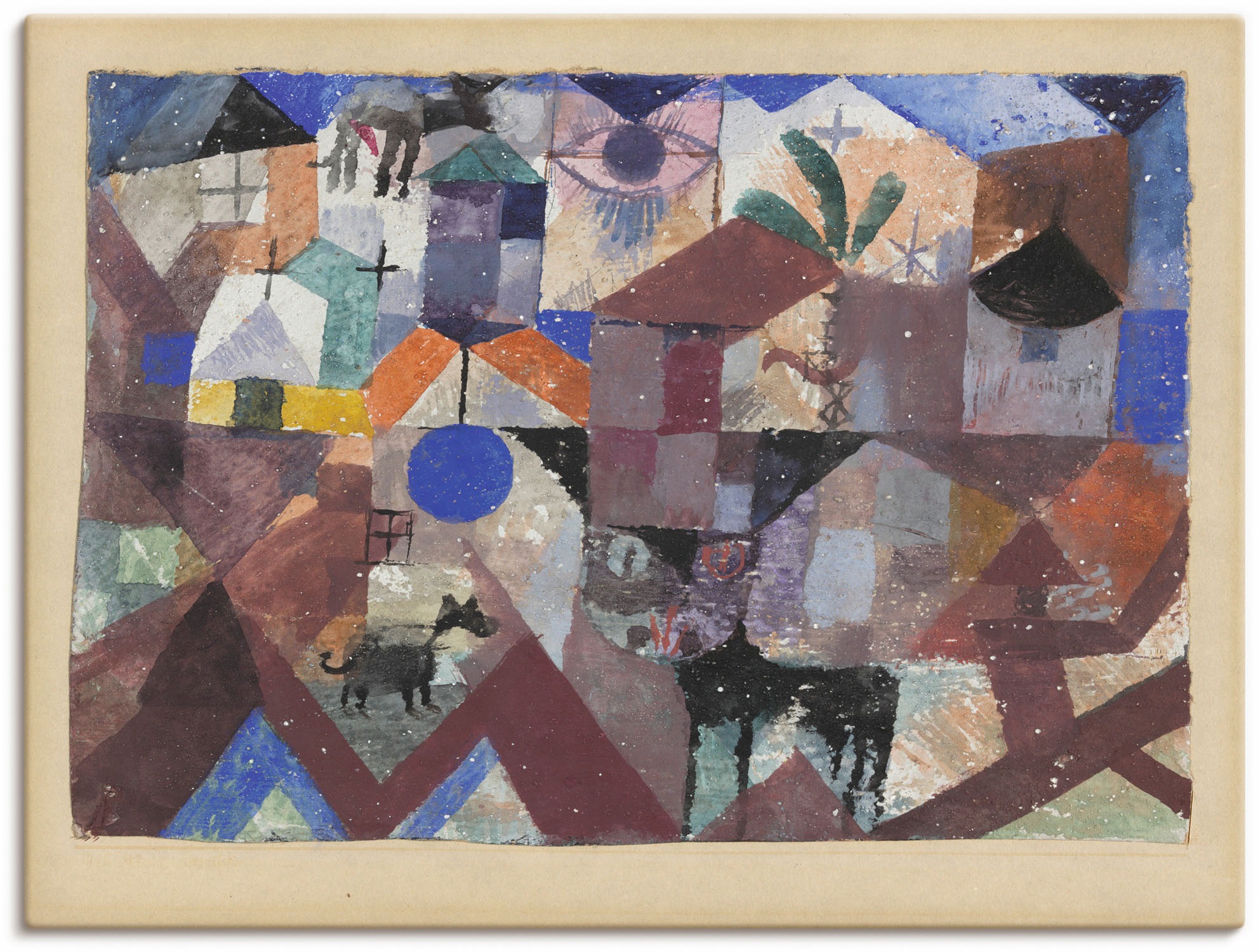 Image of Artland Wandbild »Tiergarten. 1918«, Muster, (1 St.), in vielen Grössen & Produktarten - Alubild / Outdoorbild für den Aussenbereich, Leinwandbild, Poster, Wandaufkleber / Wandtattoo auch für Badezimmer geeignet bei Ackermann Versand Schweiz