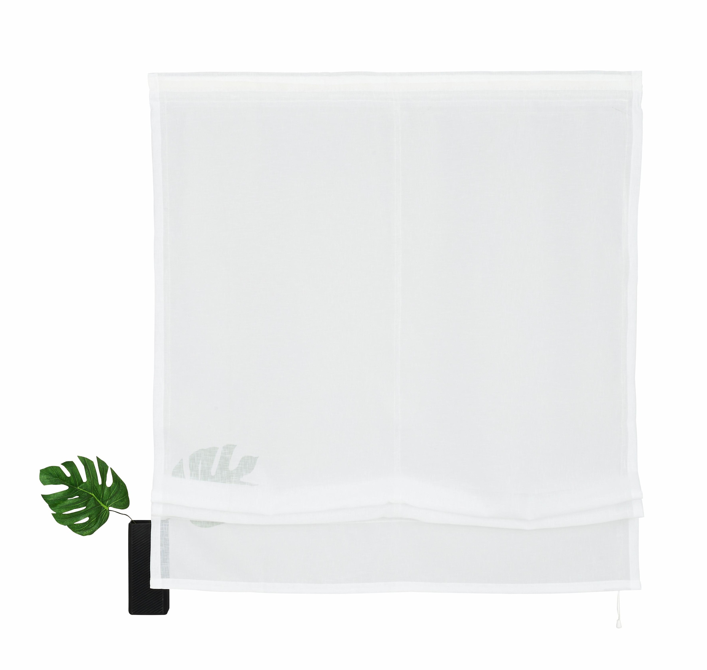 Image of GOODproduct Raffrollo "Regina" mit Klettband Transparent, Voile, Polyester