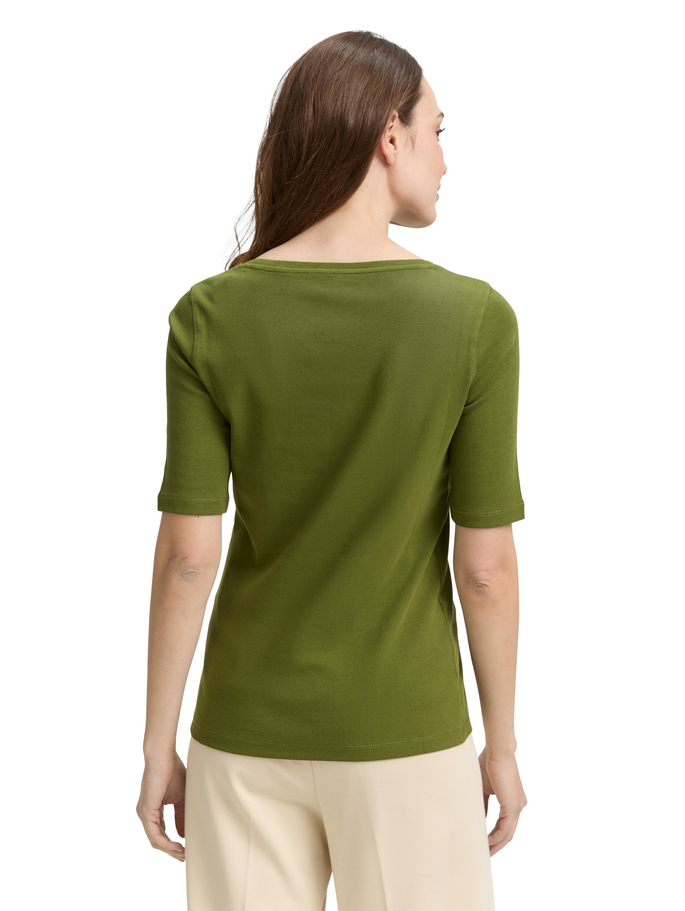 TOM TAILOR T-Shirt, mit grossem Rundhalsausschnitt