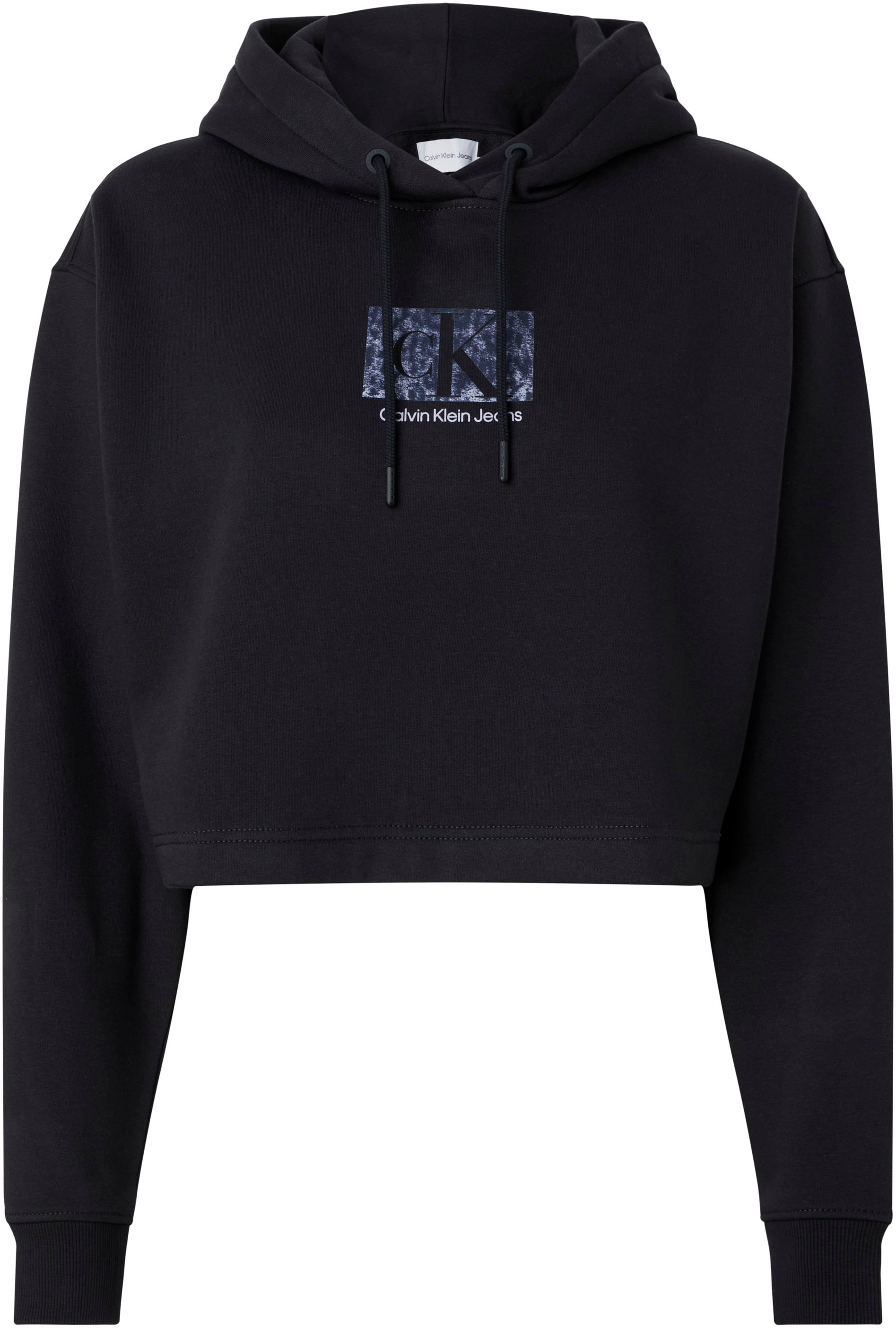 Calvin Klein Jeans Kapuzensweatshirt »PRINTED BOX CROPPED HOODIE«