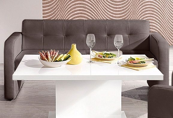 exxpo - sofa fashion Sitzbank »Barista Küchensofa, kompakte Stellmasse, Sitzhöhe 49cm«, mit Rückenlehne