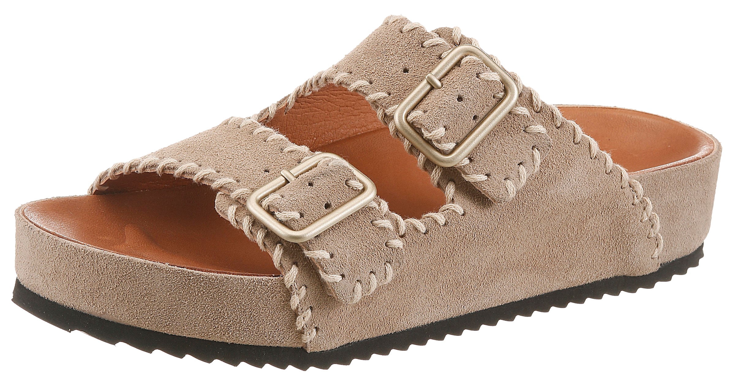 VERBENAS Pantolette »ELENA SERRAJE PASADO«  Chaussure d'été, chausson, chaussure de plage avec deux boucles réglables