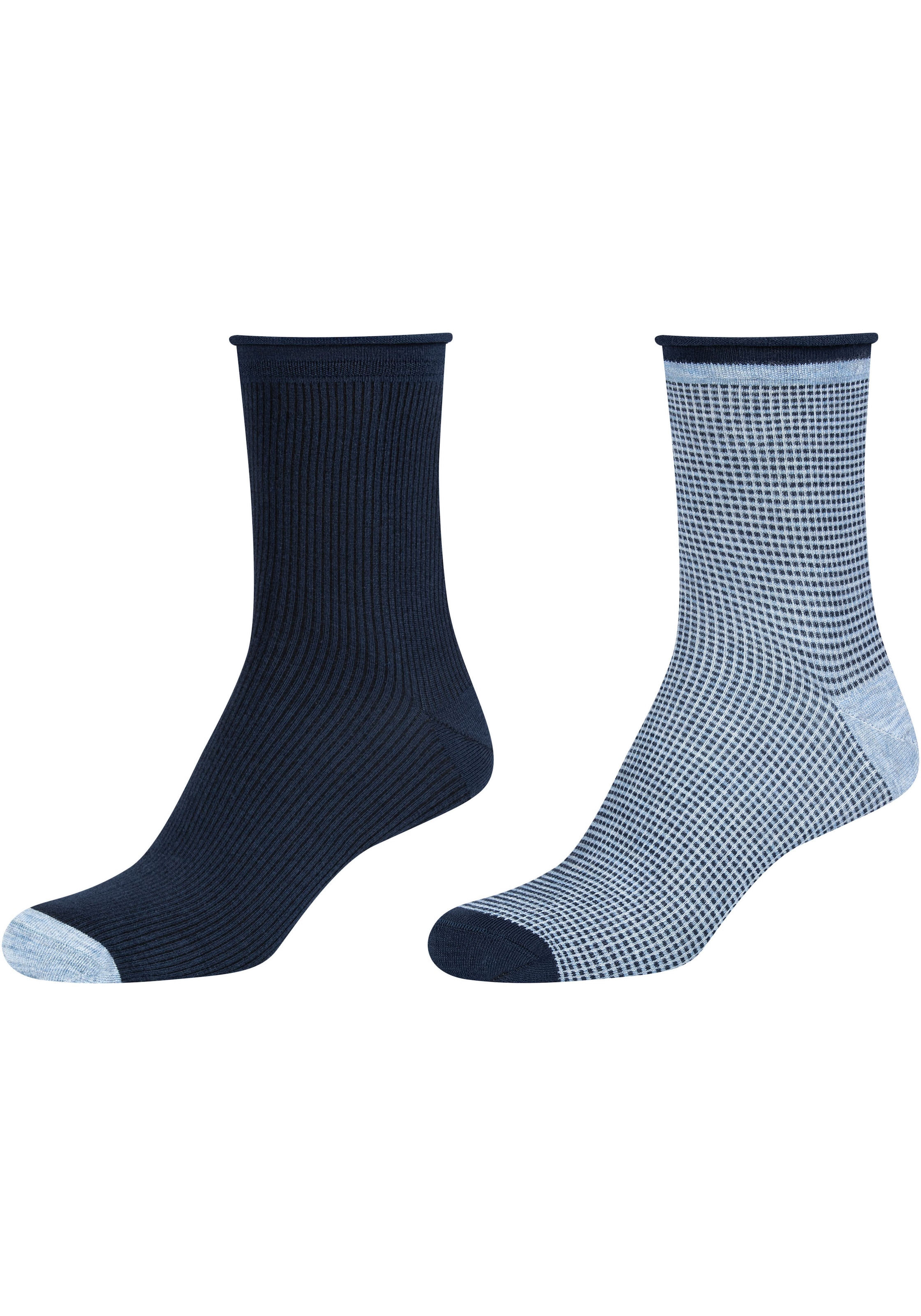 Camano Langsocken »silky touch«, (4 Paar), mit verstärkter Ferse