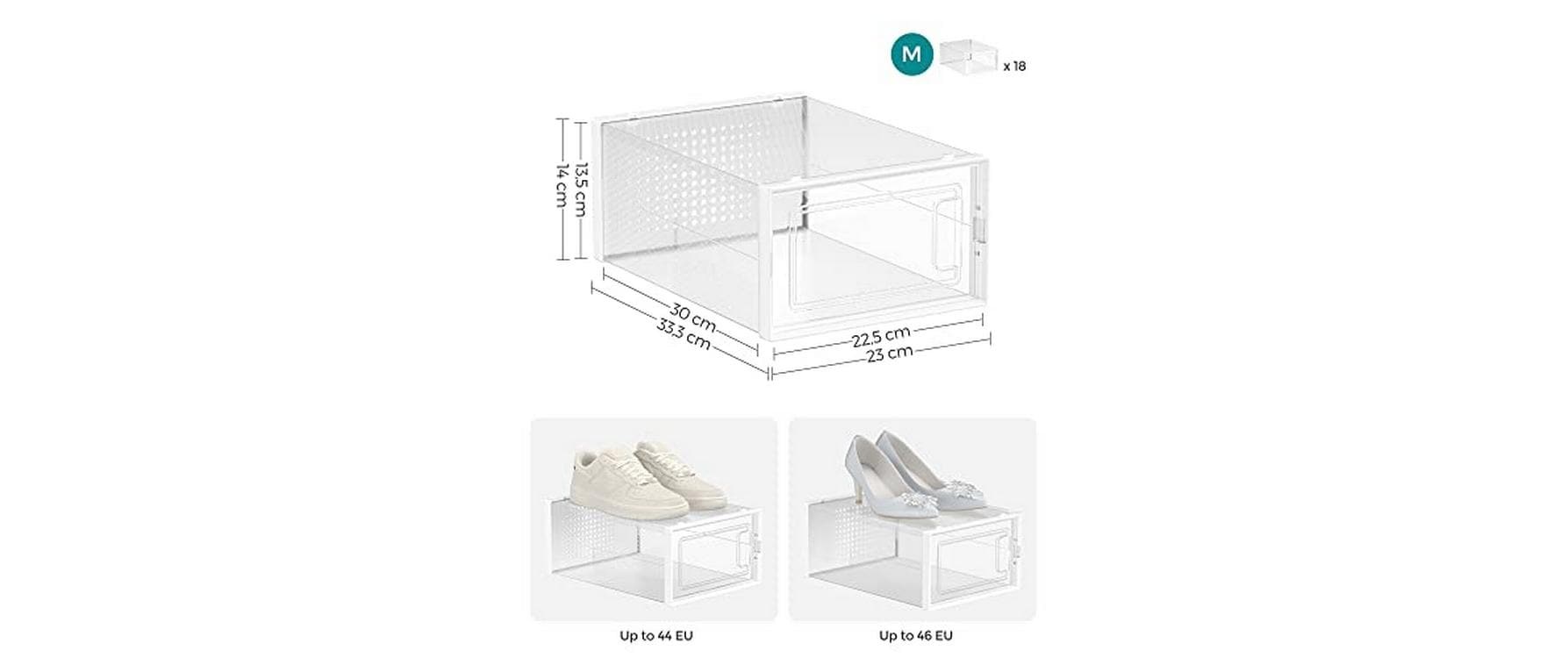 SONGMICS Schuhschrank »stapelbar 18-er Set«