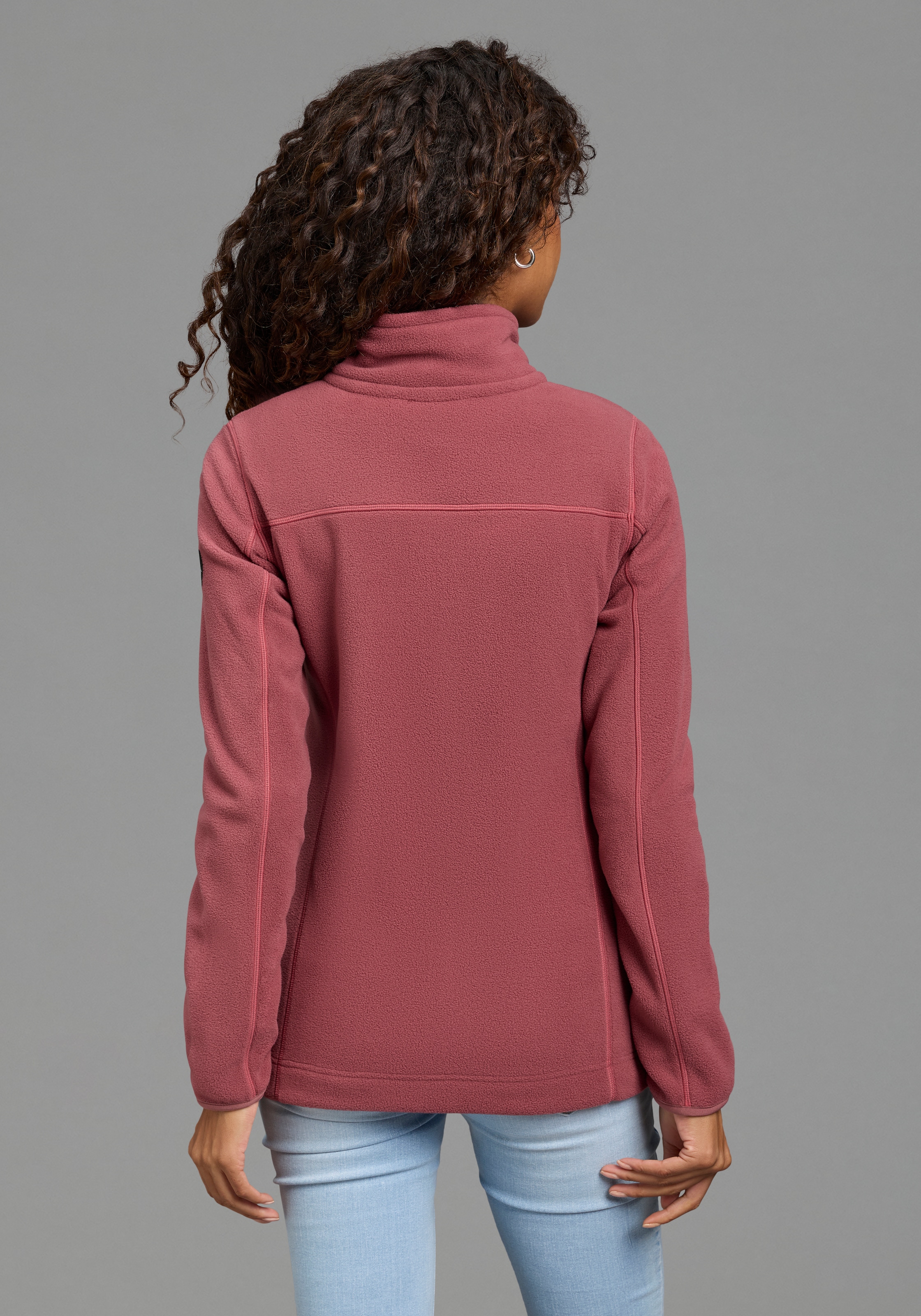 Polarino Veste polaire sans capuche pour les jours froids, en polaire, look décontracté,