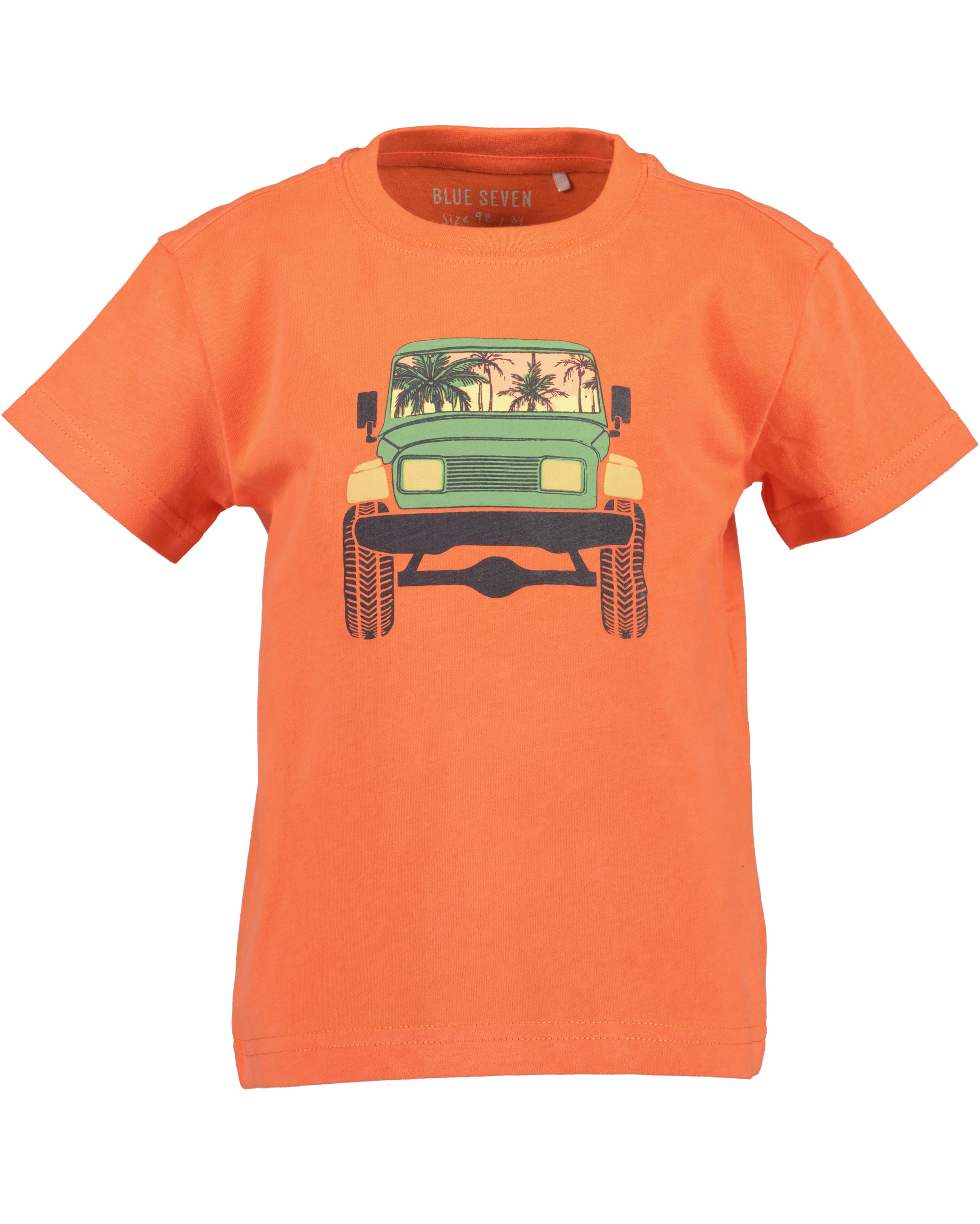 Blue Seven Kurzarmshirt, (Packung, 2 tlg.), mit grossen, plakativen Frontmotiven