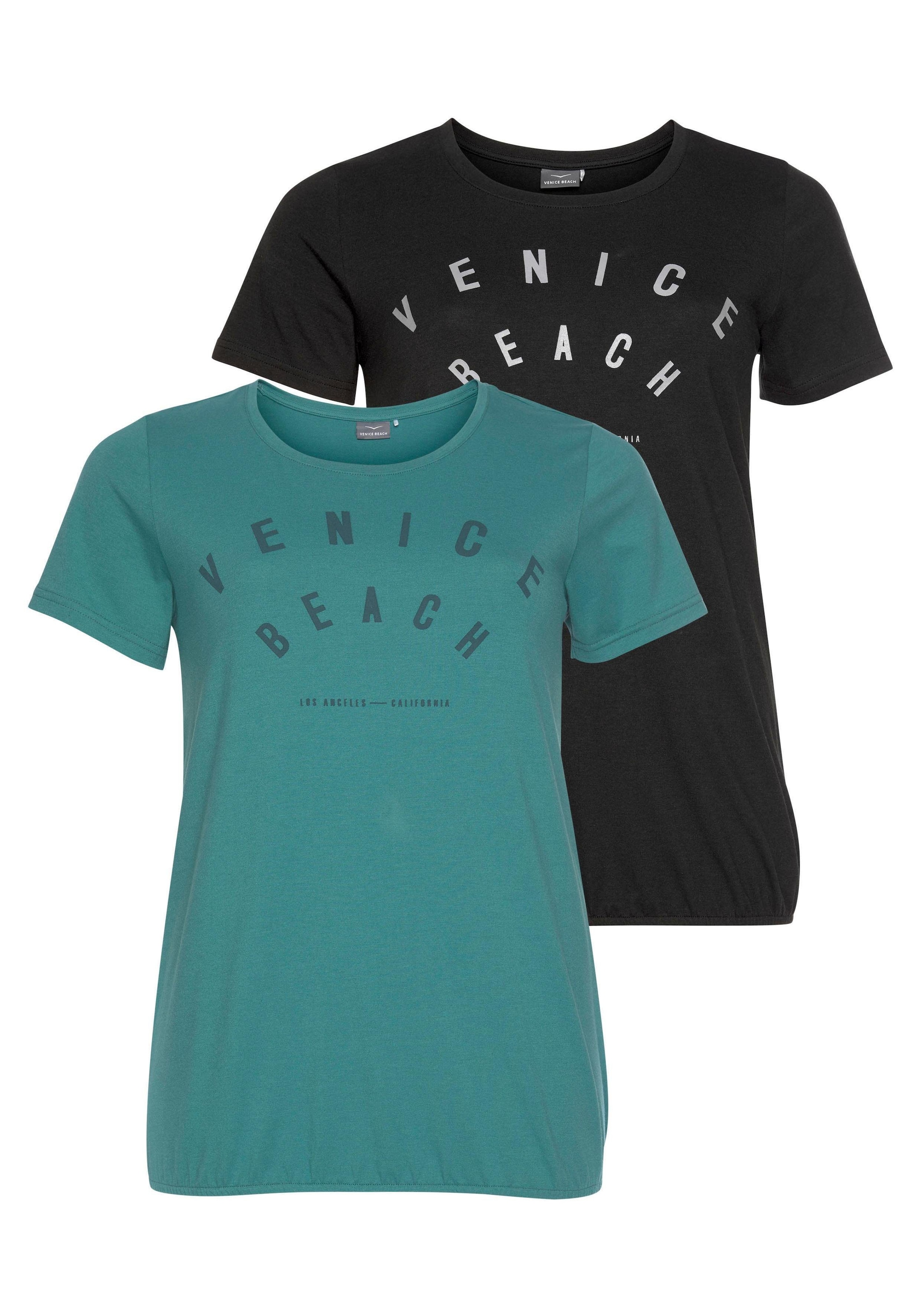 Venice Beach T-Shirt, (Packung, 2 tlg.)