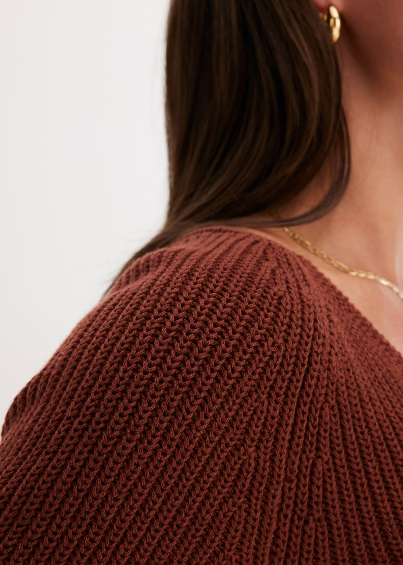 bonprix Strickpullover »Gerippter Pullover aus reiner Baumwolle« aus reiner Baumwolle