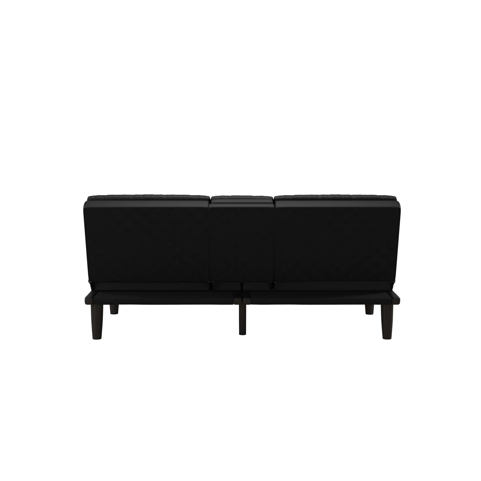 Dorel Home Schlafsofa »MAINE, Kinosofa mit Relax- und Bettfunktion, 2 Getränkehalter,«, Liegefläche 190 x 110 cm, Webstoff und Kunstleder
