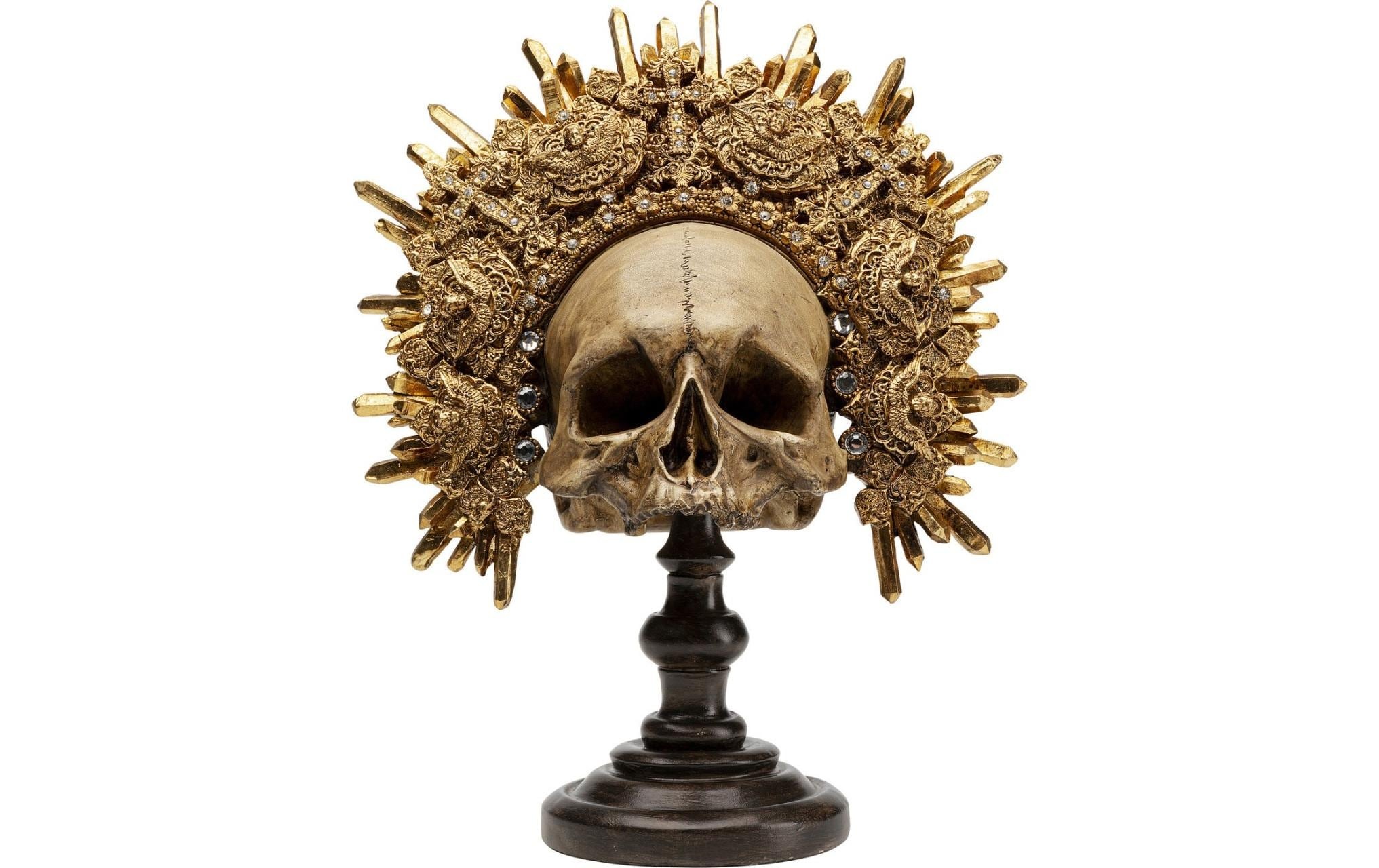 Kare Design Dekofigur »King Skull Goldfarben«