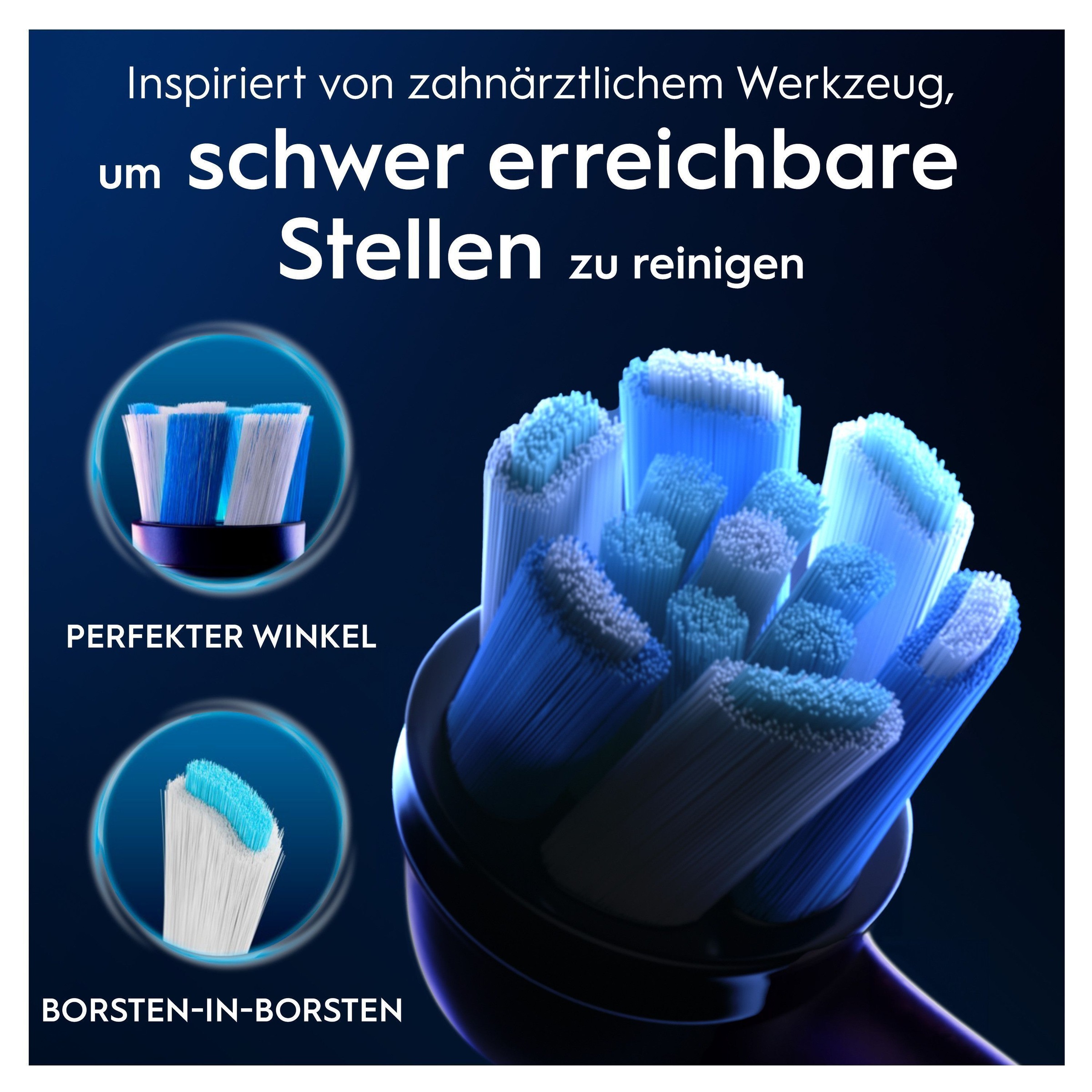Oral-B Aufsteckbürsten »Oral-B iO Strahlendes Weiss« fortschrittliche Plaque-Entfernung, Poliereinsätze zur Zahnaufhellung
