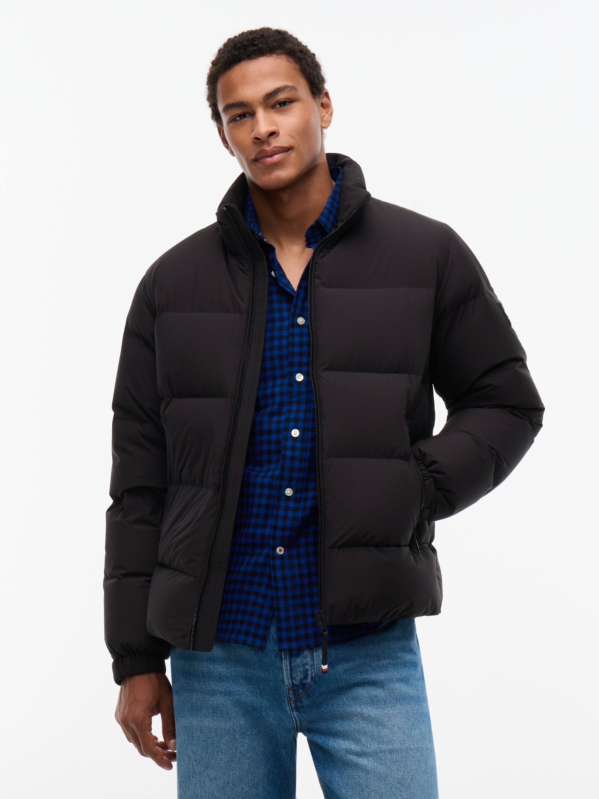 Image of Tommy Hilfiger Daunenjacke "DOWN STAND PUFFER" Winterjacke, weiche Daunenfüllung