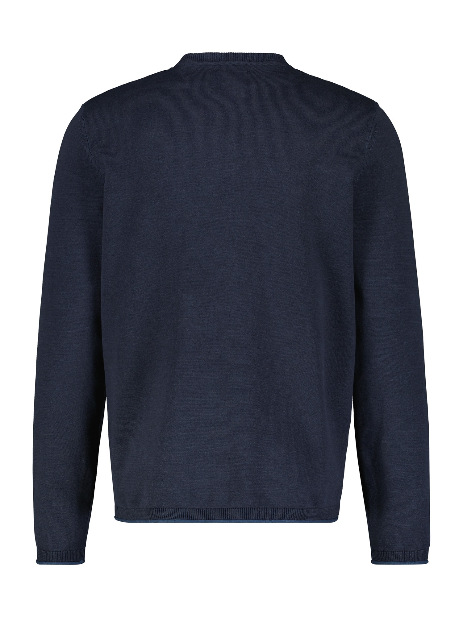 LERROS Strickpullover »Rundhalspullover, Flachstrick«