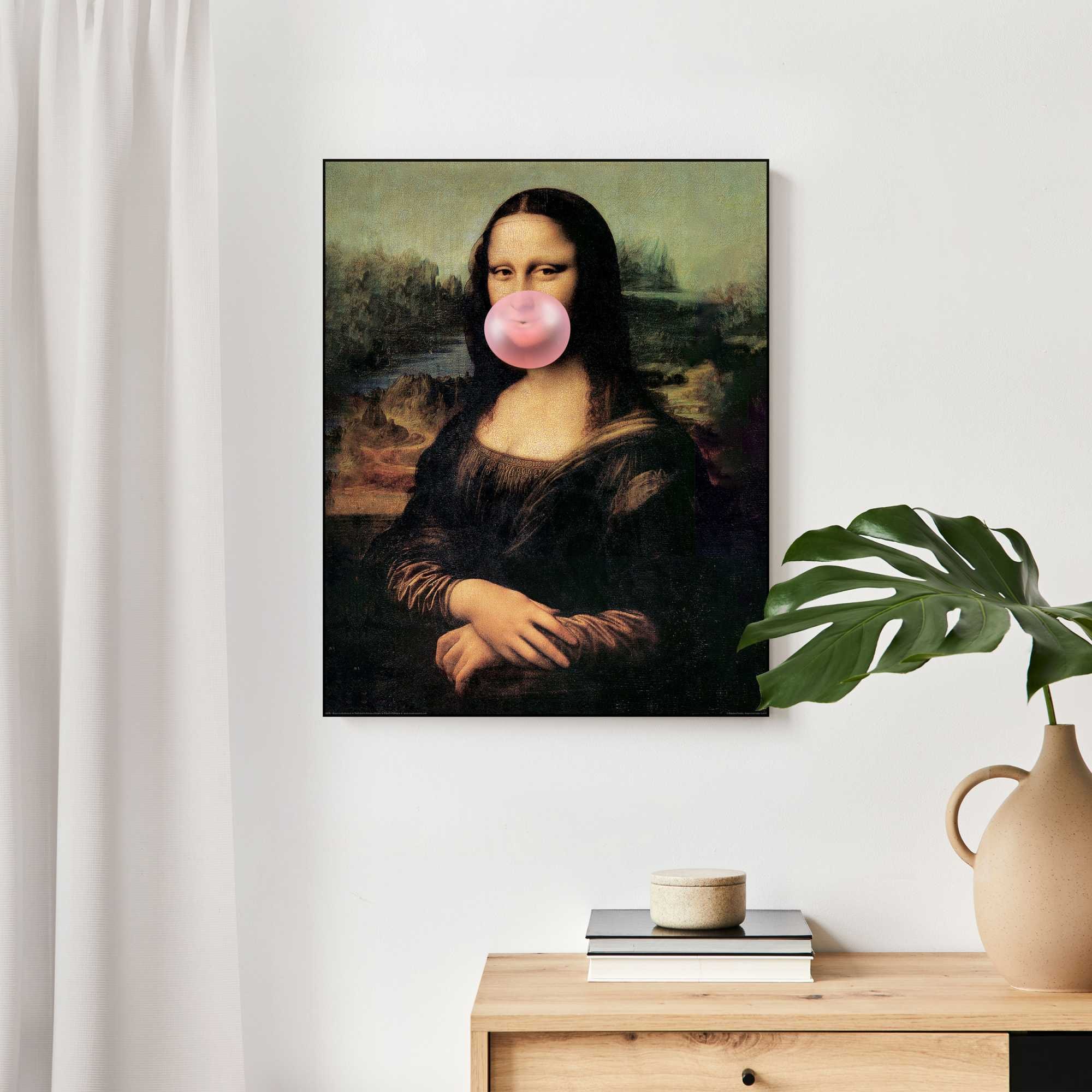 Image of Reinders Wandbild "Mona Lisa Bubblegum"