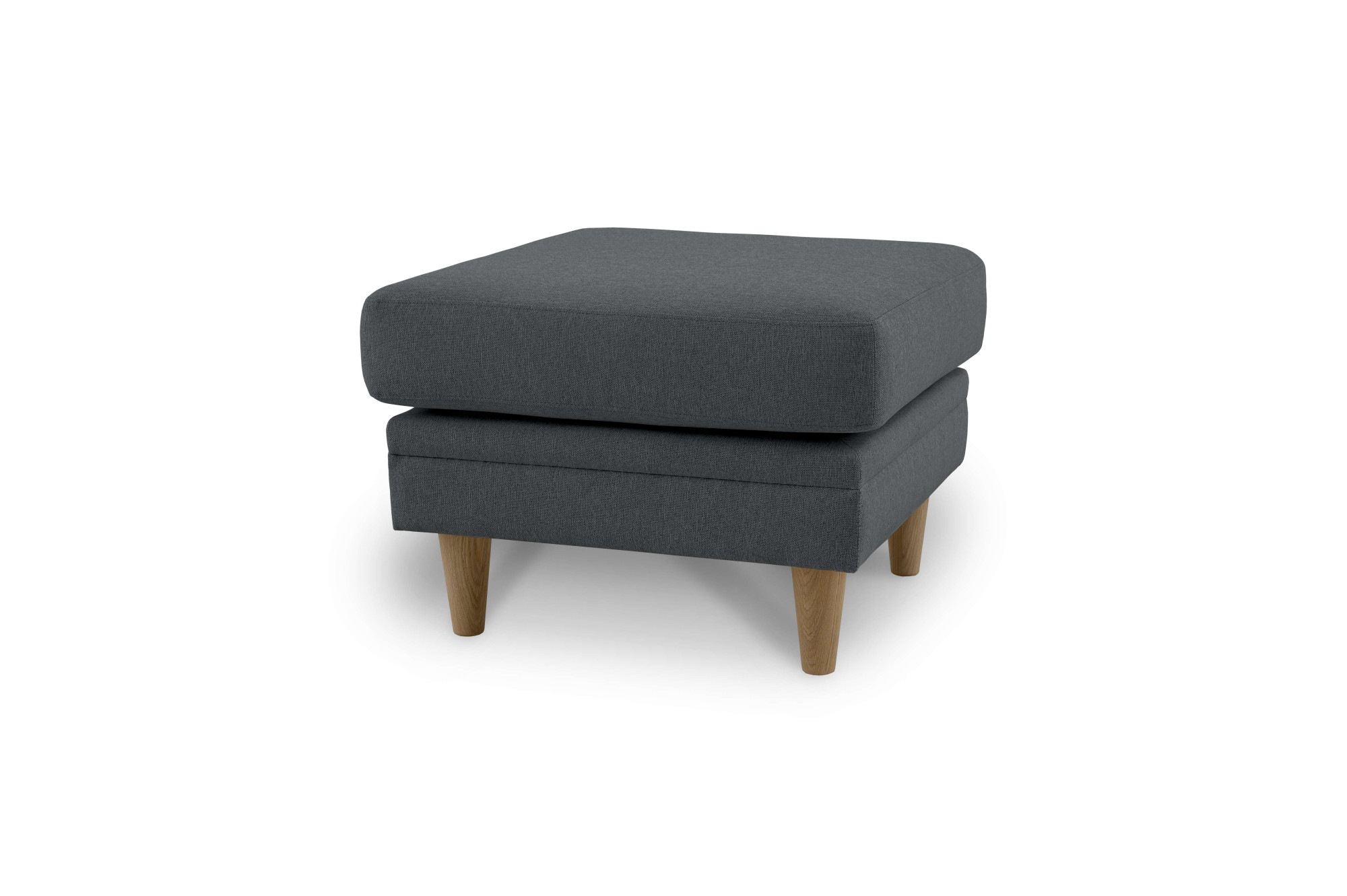 Home affaire Polsterhocker »Arellano, Breite 63 cm«, klassisches Design, mit Massivholzfüssen, Webstoff fein